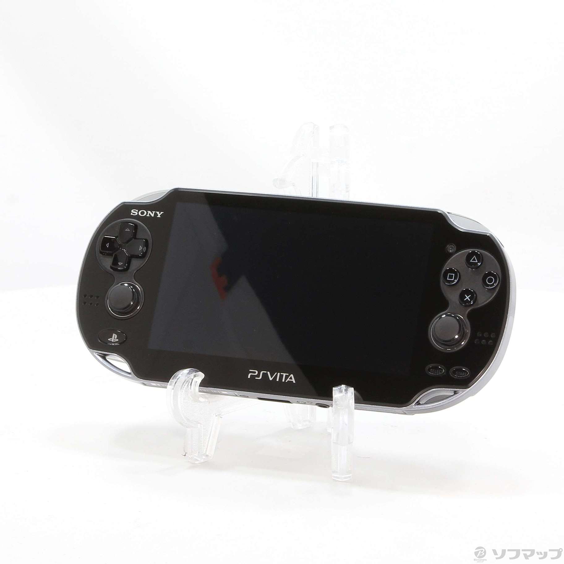 中古】PlayStation Vita 3G／WI-FIモデル クリスタルブラック PCH-1100