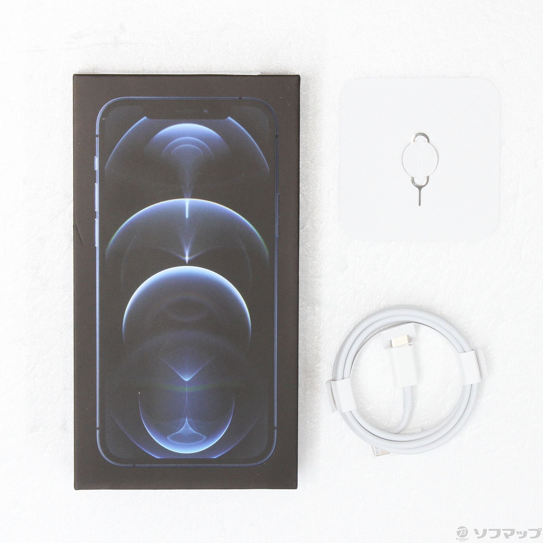 中古】iPhone12 Pro 256GB パシフィックブルー MGMD3J／A SIMフリー 