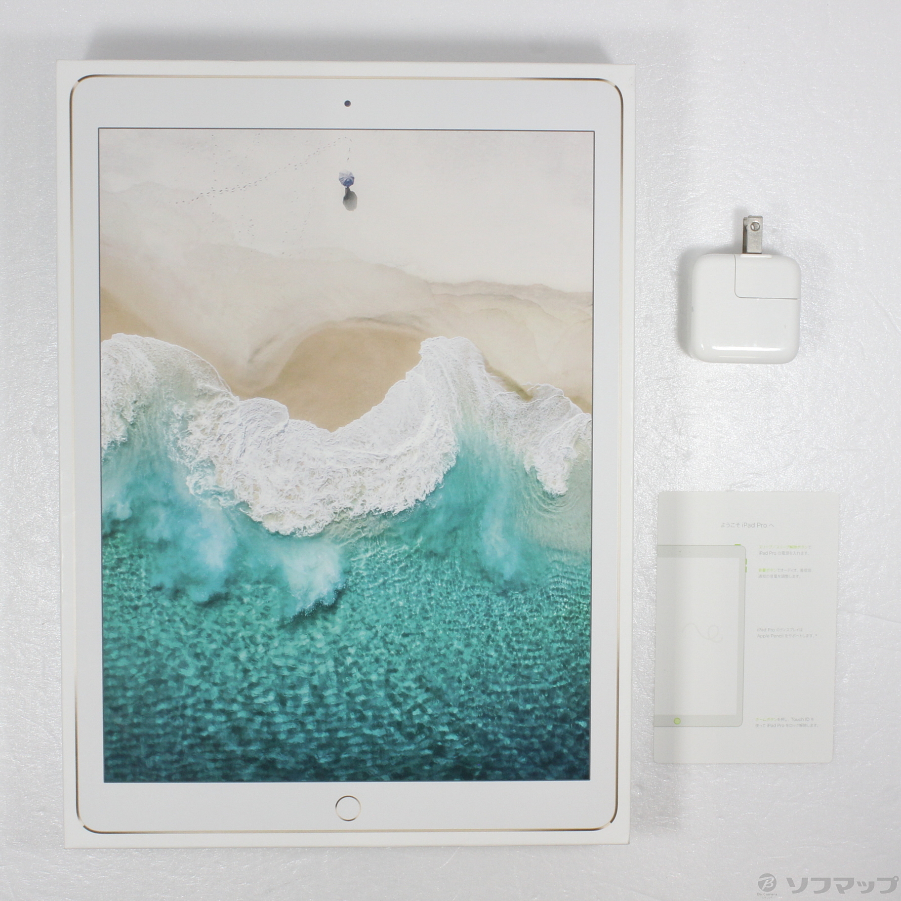 中古】iPad Pro 12.9インチ 第2世代 64GB ゴールド MQDD2J／A Wi-Fi 
