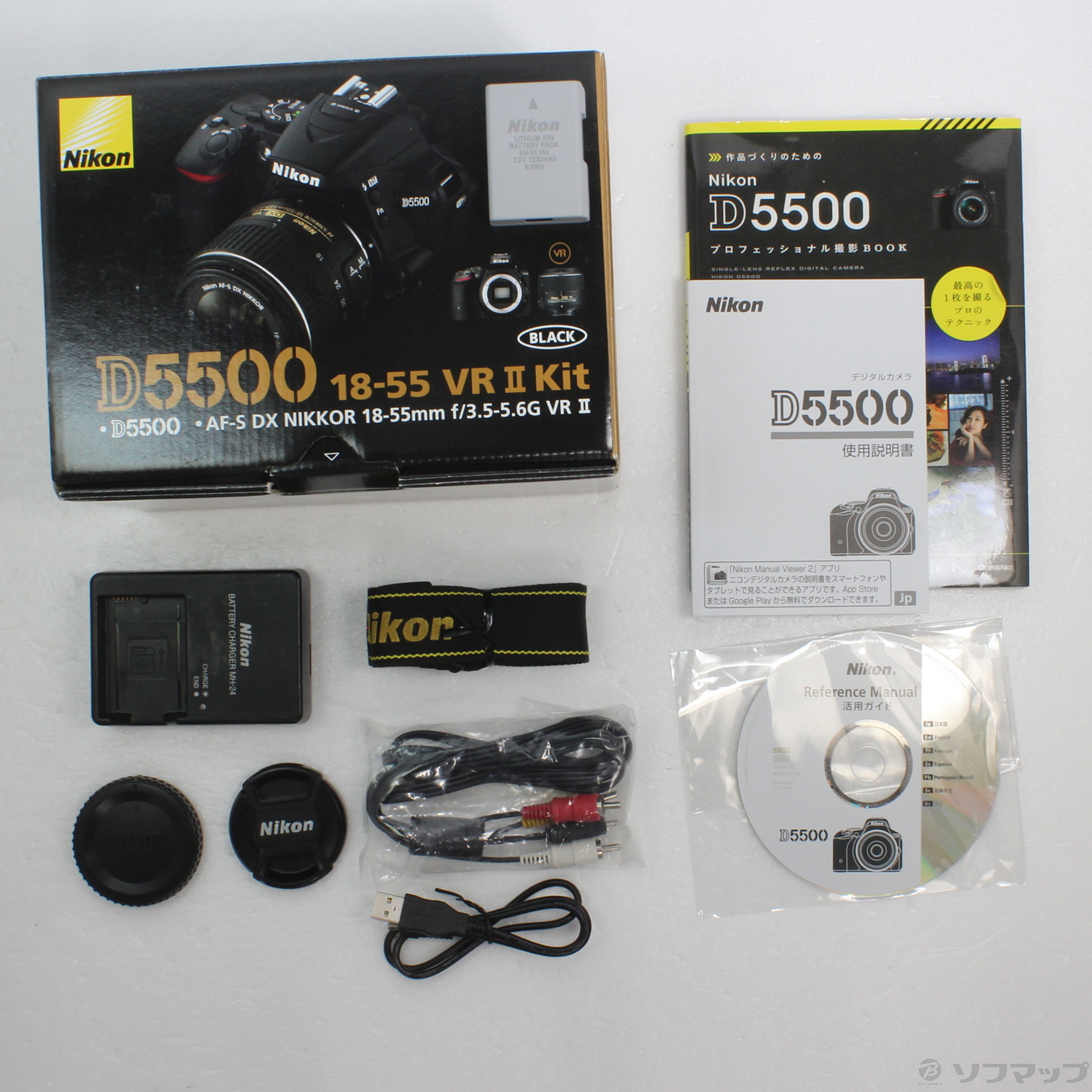 Nikon D5500 18-55 VR2 レンズキット BLACK - デジタルカメラ