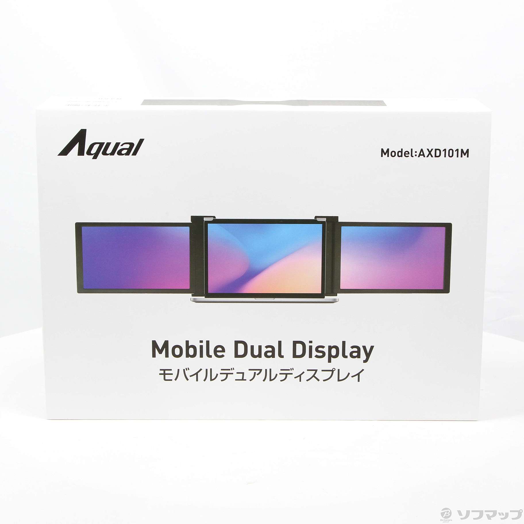 中古】Aqualモバイルデュアルディスプレイ10.1インチ AXD101M