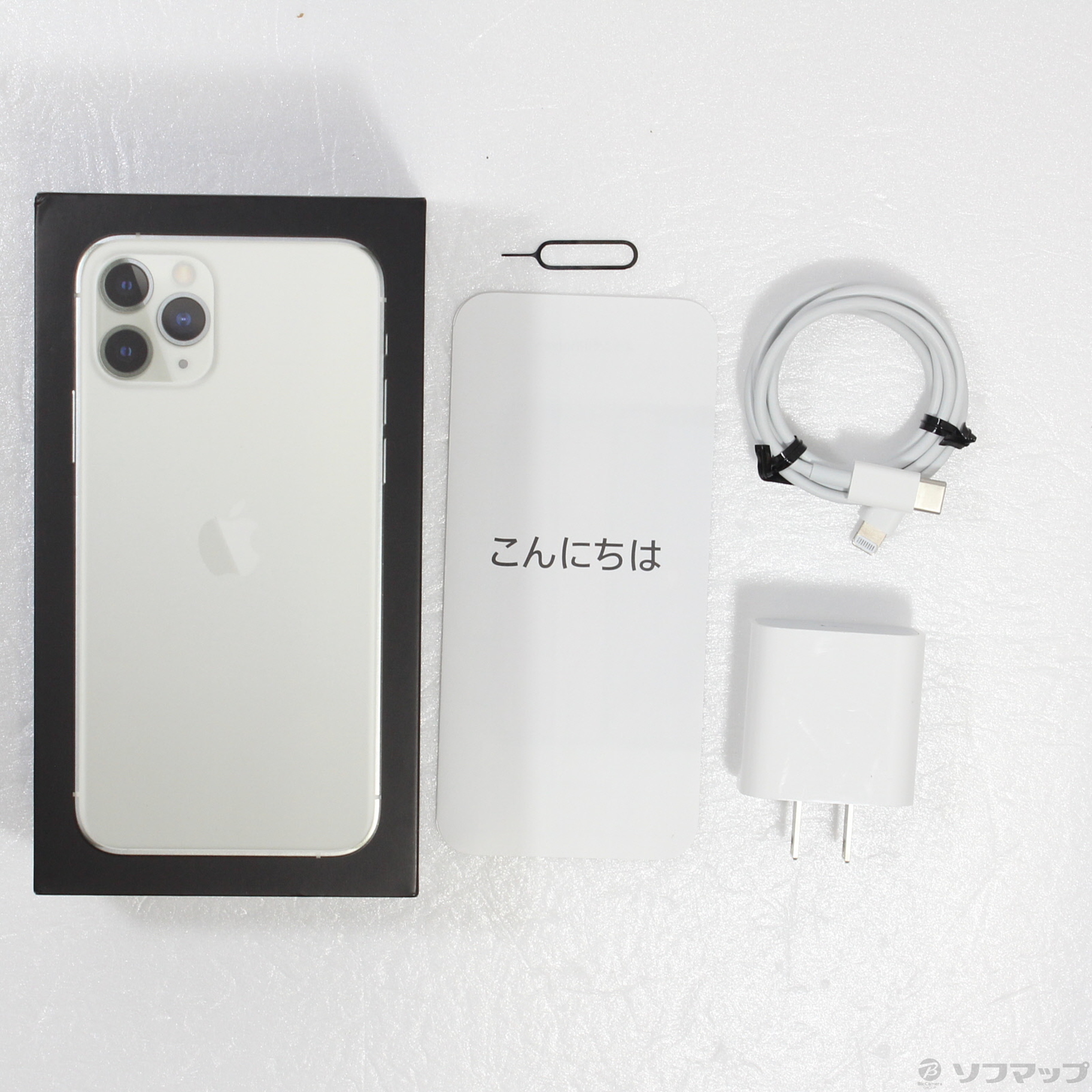 中古】iPhone11 Pro 256GB シルバー MWC82J／A SIMフリー