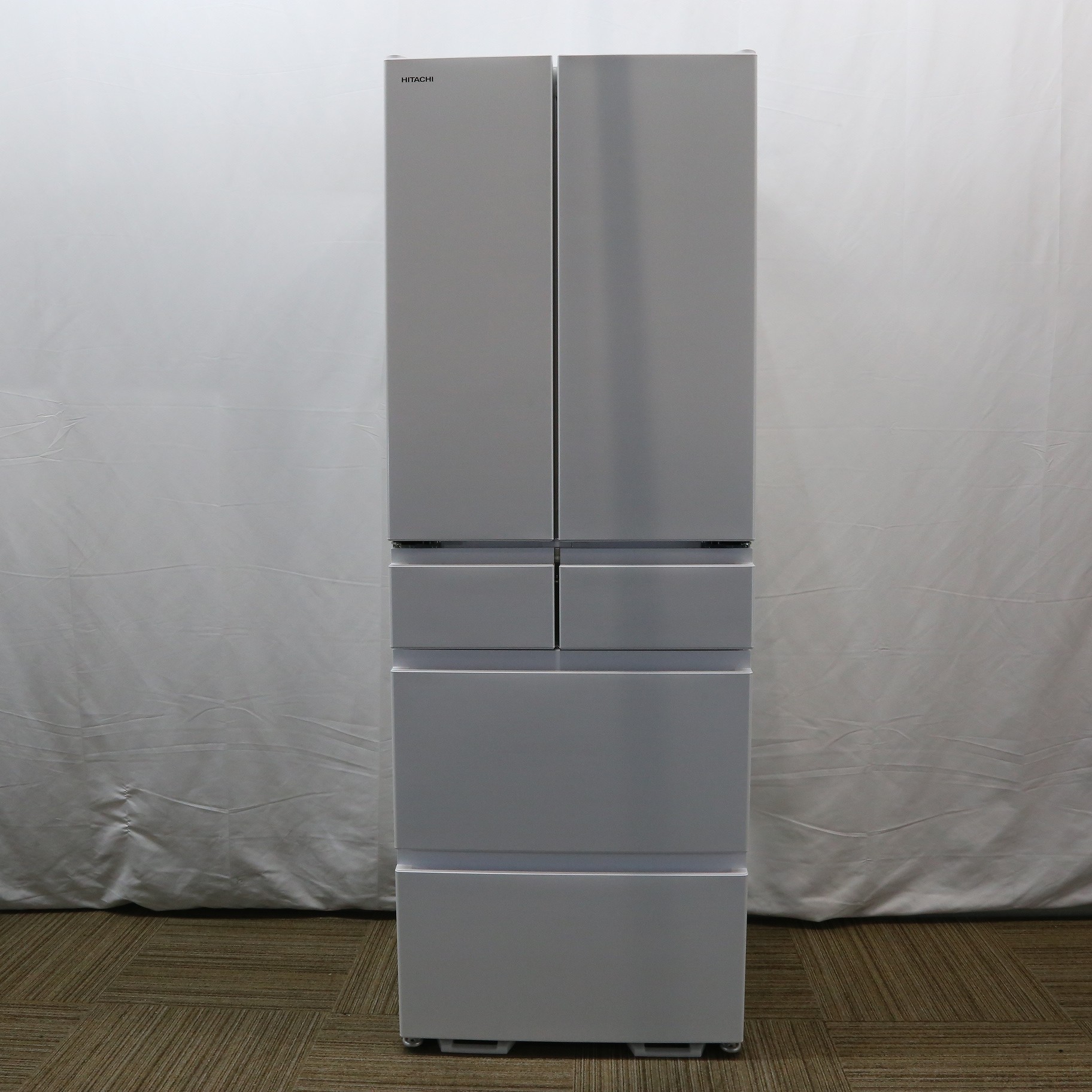 日立 冷蔵庫 R-HW49S 6ドア 観音開き 485L 2022年製 HITACHI 6ドア冷蔵庫 R-HW49S 2022年製 485L ホワイト