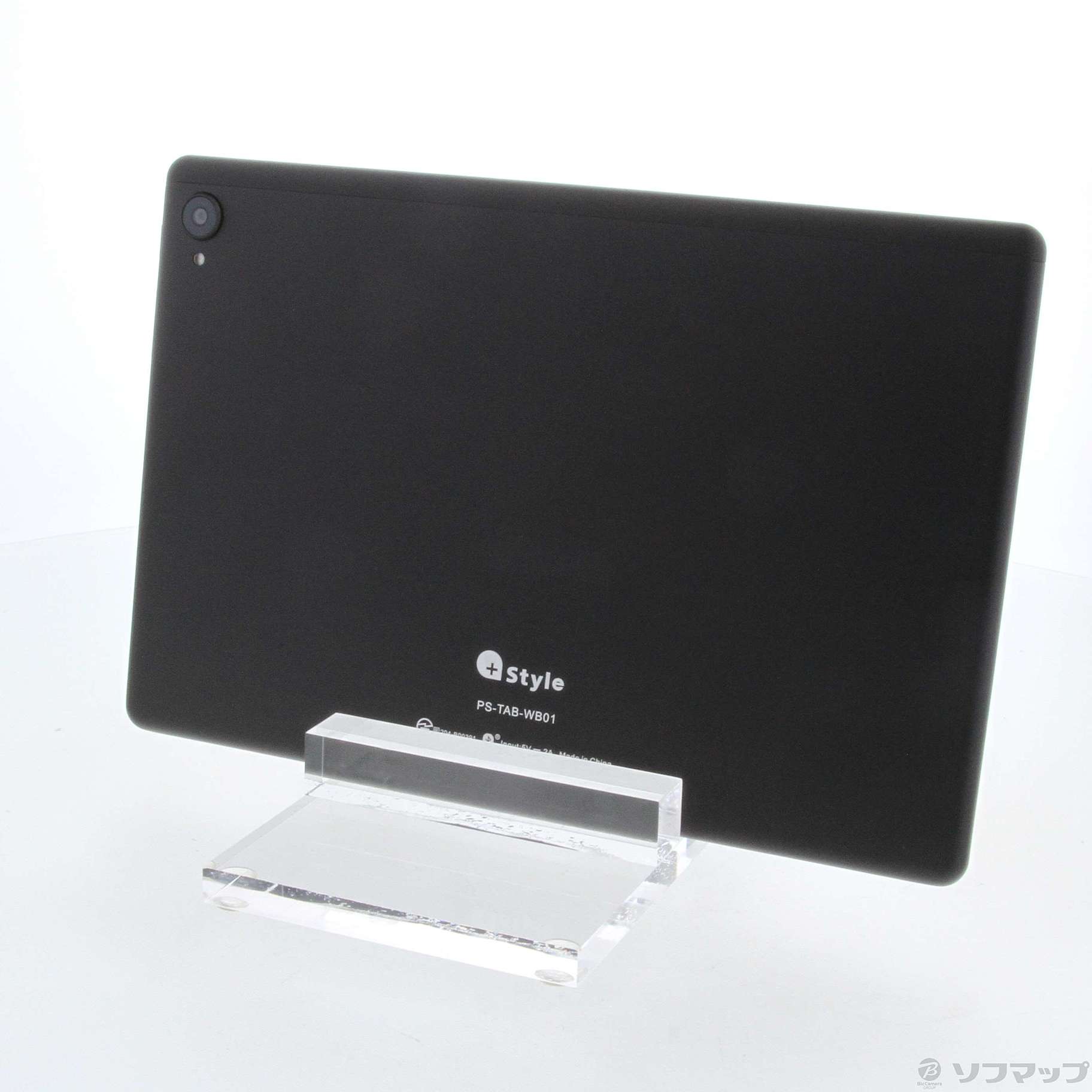 中古】+Style タブレット 32GB ブラック PS-TAB-WB01 Wi-Fi