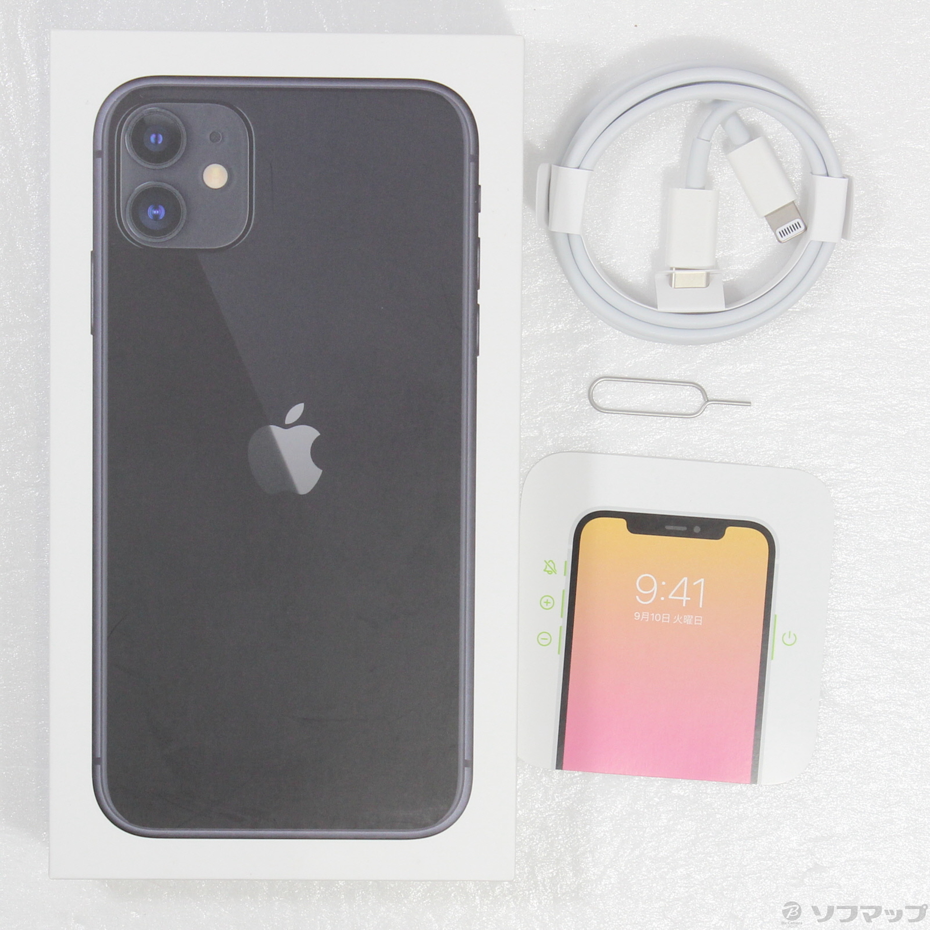 中古】iPhone11 128GB ブラック MHDH3J／A SIMフリー [2133039327577