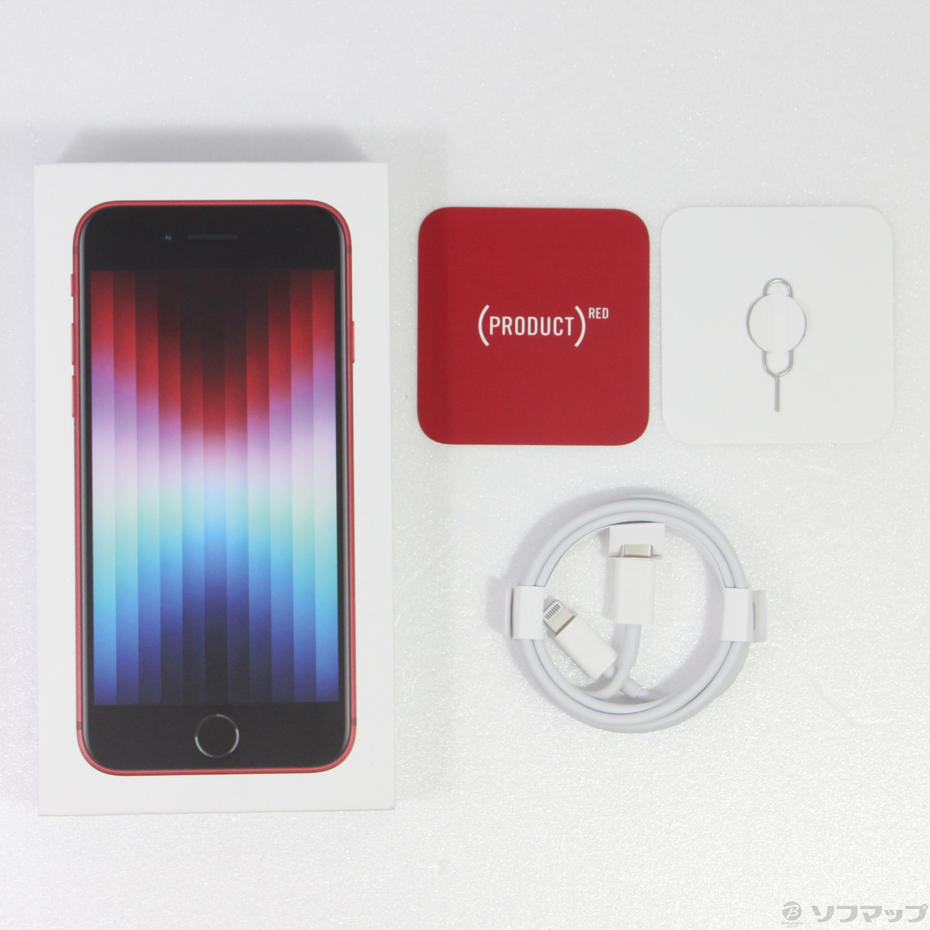 iPhone - Apple iPhoneSE 第3世代 128GB RED MMYH3JA アップル(Apple) iPhone SE (第3世代) 128GB (PRODUCT)RED SIM