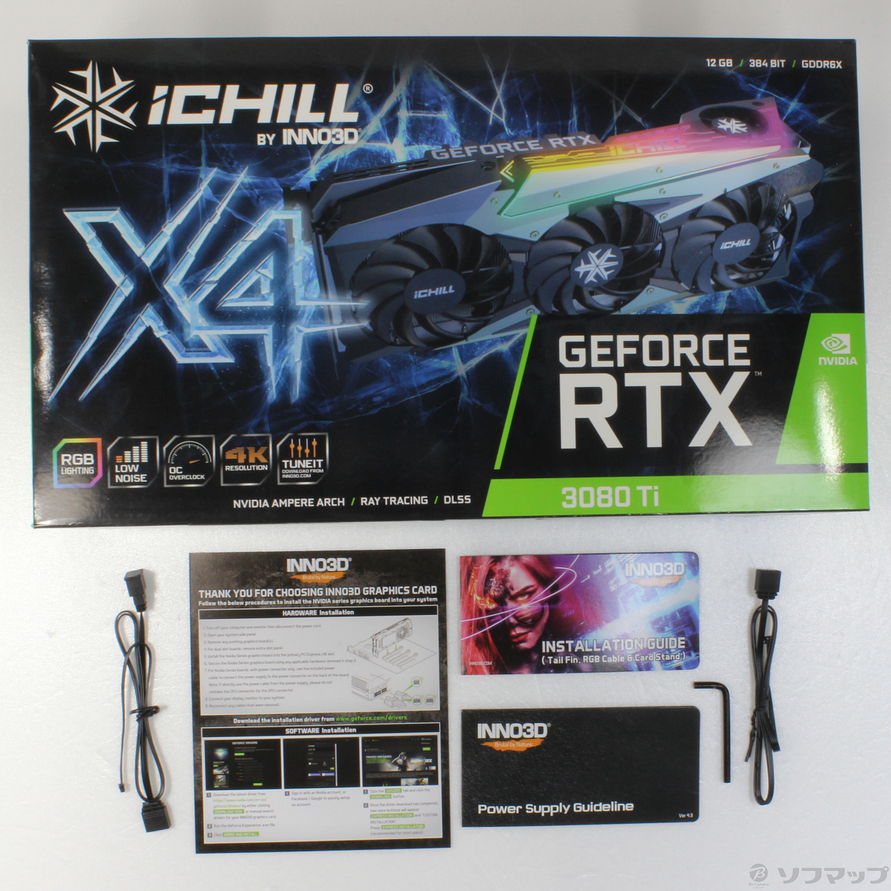 [新品未開封] RTX3080 (ICHIL X4) INNO3D GEFORCE RTX™ 3080 ICHILL X4 LHR | INNO3D - GRAPHICS CARDS