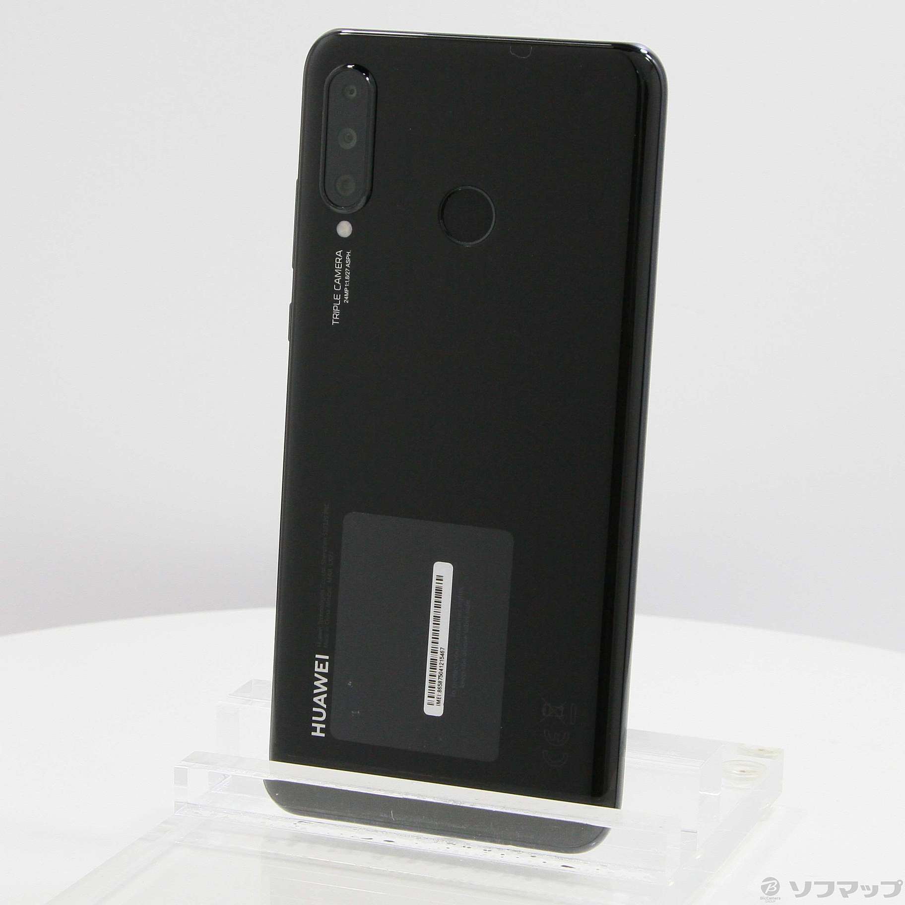 中古】HUAWEI P30 lite 64GB ミッドナイトブラック HWSEC2 SIMフリー ...