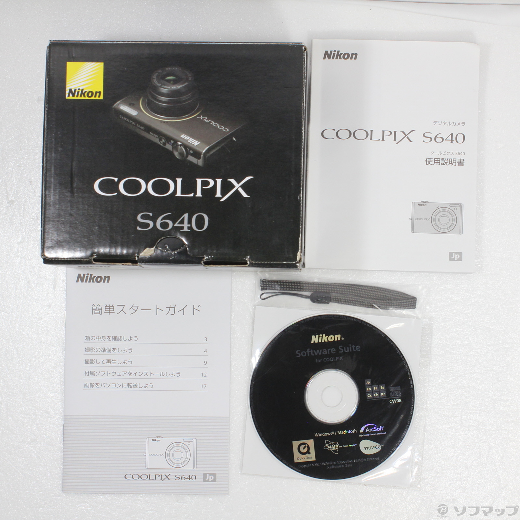 中古】COOLPIX S640 (1200万画素／5倍ズーム／ディープブラック) [2133039445370] - リコレ！|ソフマップの中古 通販サイト