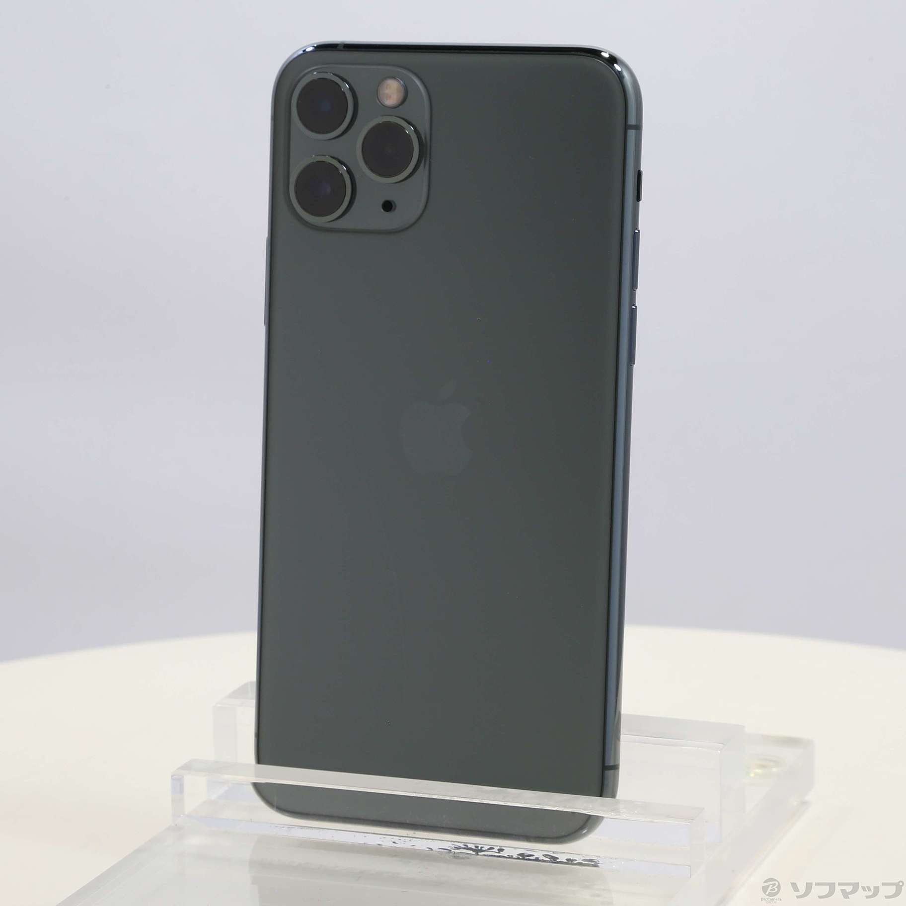 中古】iPhone11 Pro 64GB ミッドナイトグリーン MWC62J／A SIMフリー