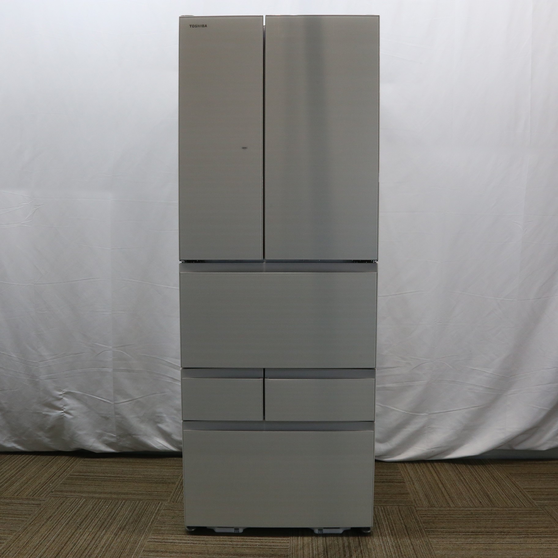 中古】〔展示品〕 冷蔵庫 ラピスアイボリー GR-T600FK-ZC ［6ドア 