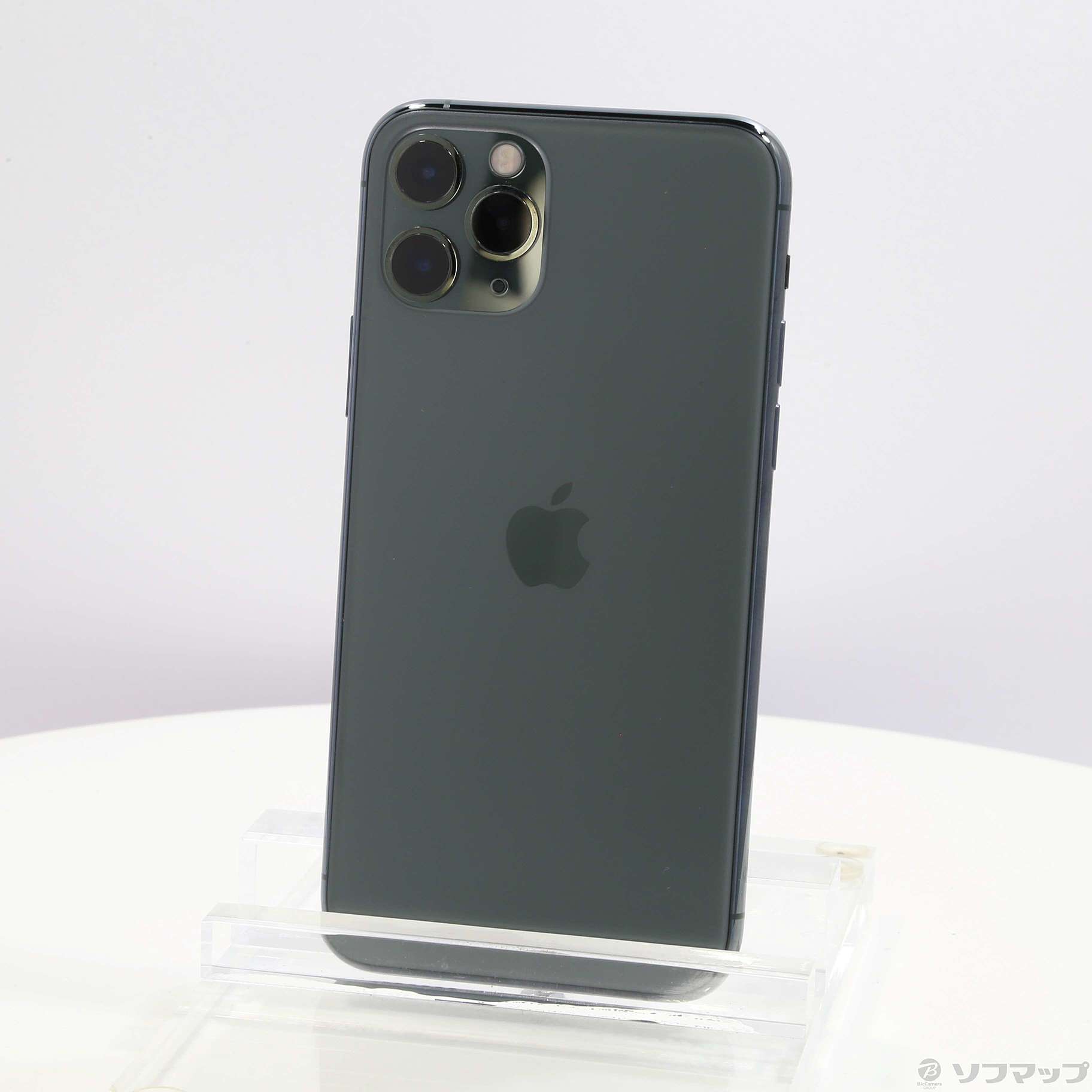 中古】iPhone11 Pro 512GB ミッドナイトグリーン MWCG2J／A SIMフリー