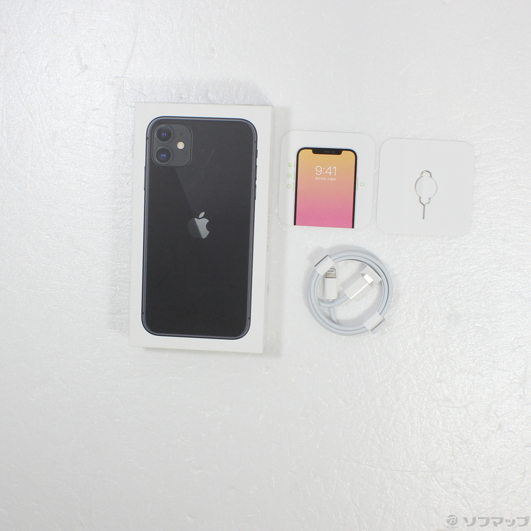 中古】セール対象品 iPhone11 64GB ブラック MHDA3J／A SIMフリー ◇04