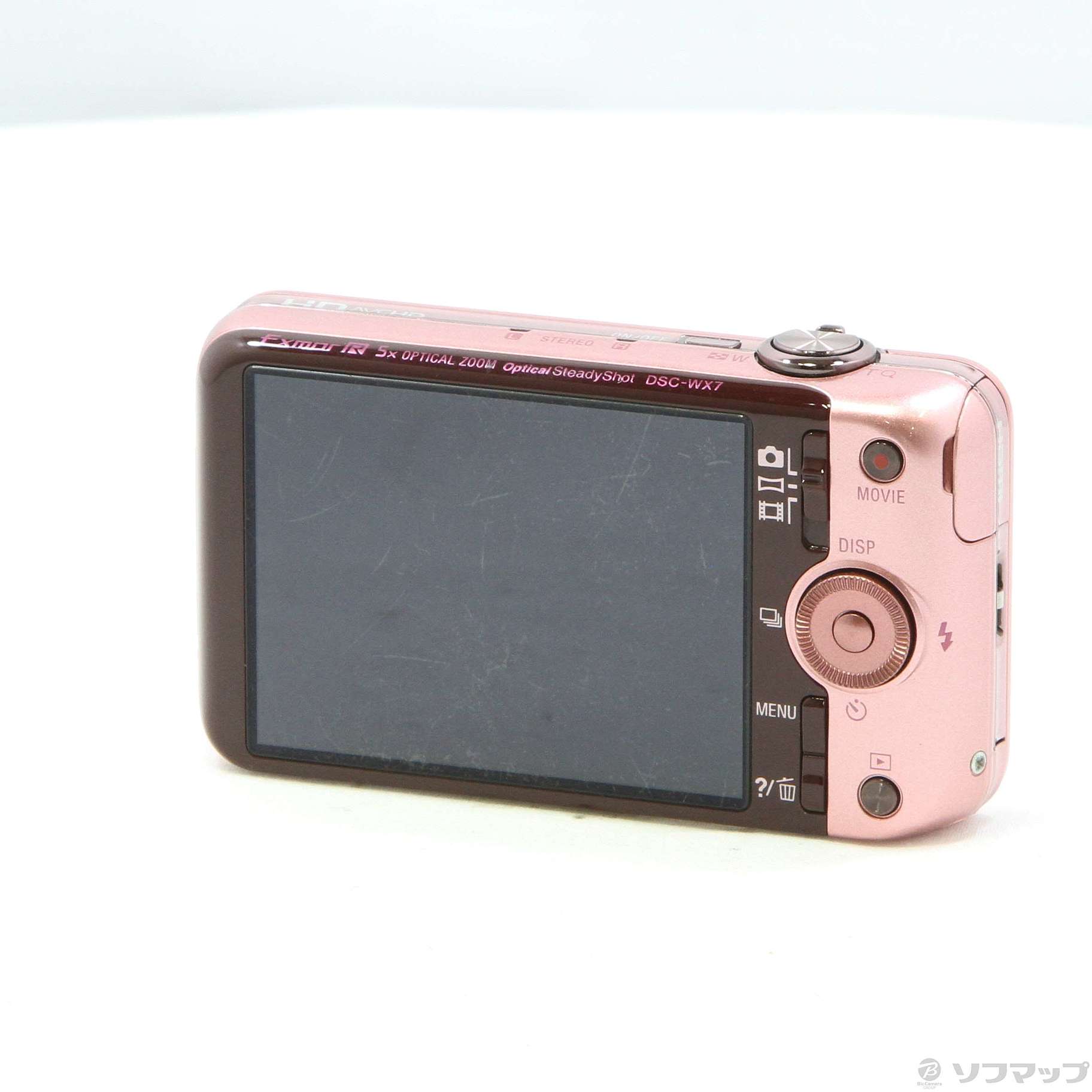 中古】CYBERSHOT DSC-WX7 P (1620万画素／5倍／ピンク／MS Duo／SDXC 