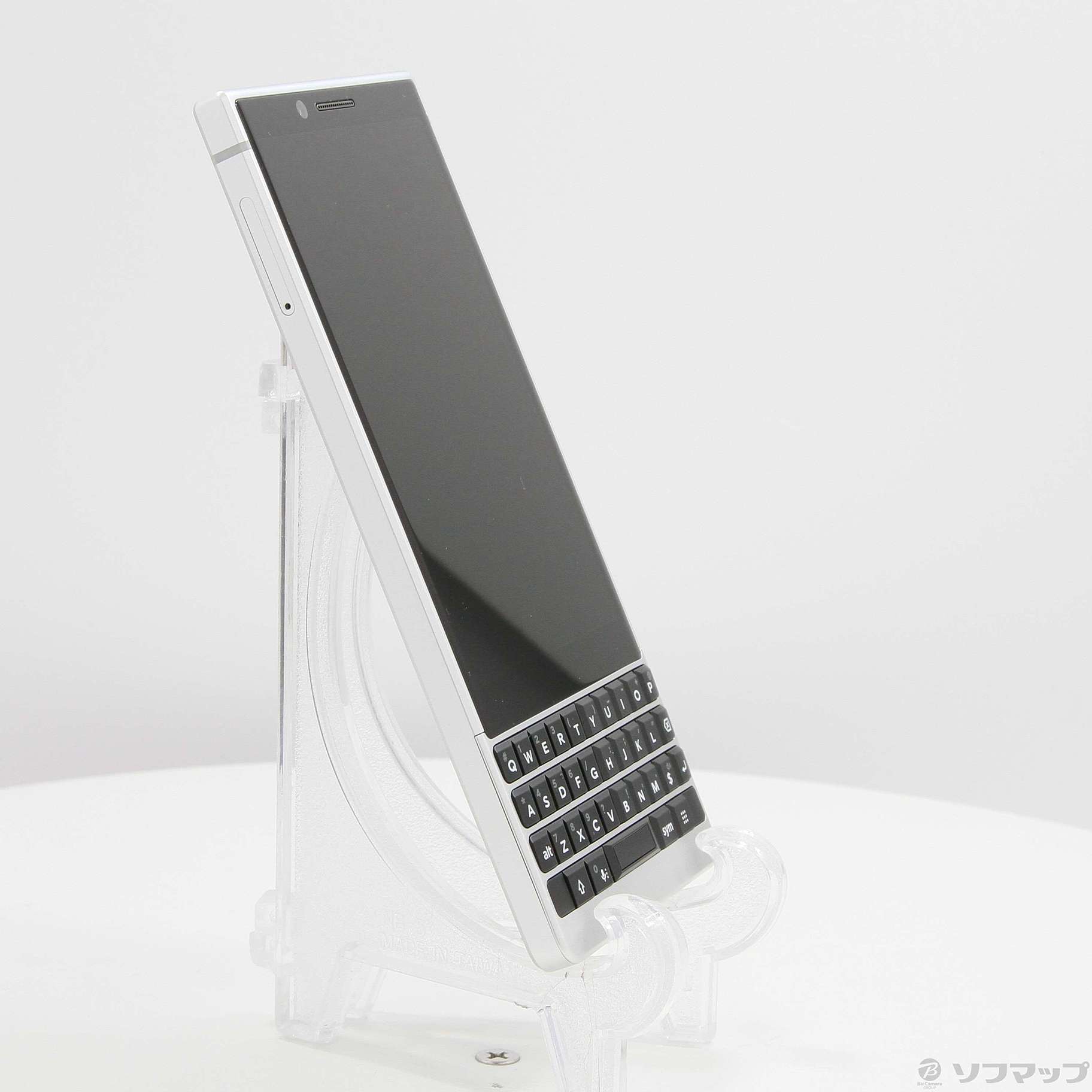 中古】BlackBerry KEY2 64GB シルバー BBF-100-8 SIMフリー