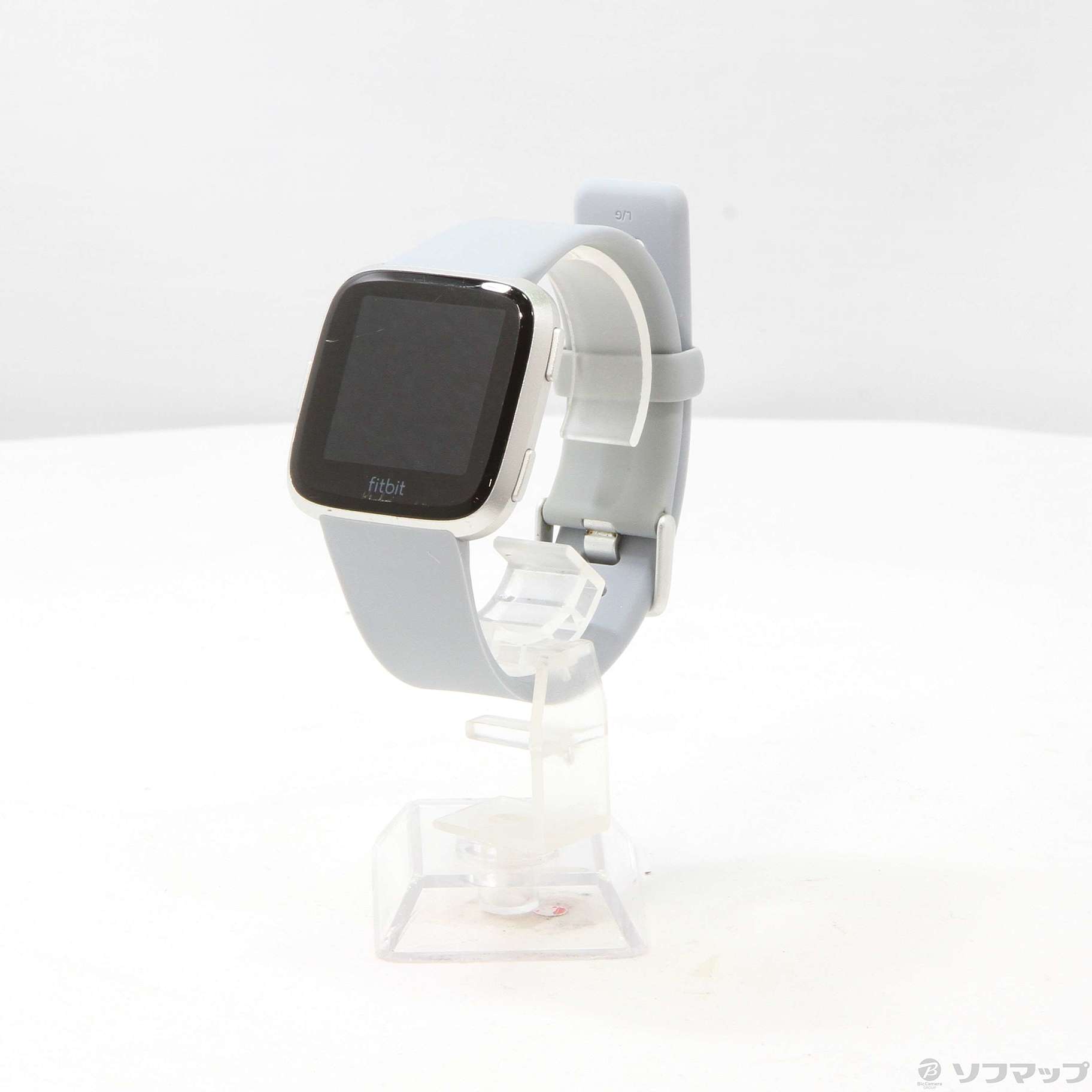 中古品〕 Fitbit Versa FB505SRGY-CJK グレー／シルバーアルミニウム