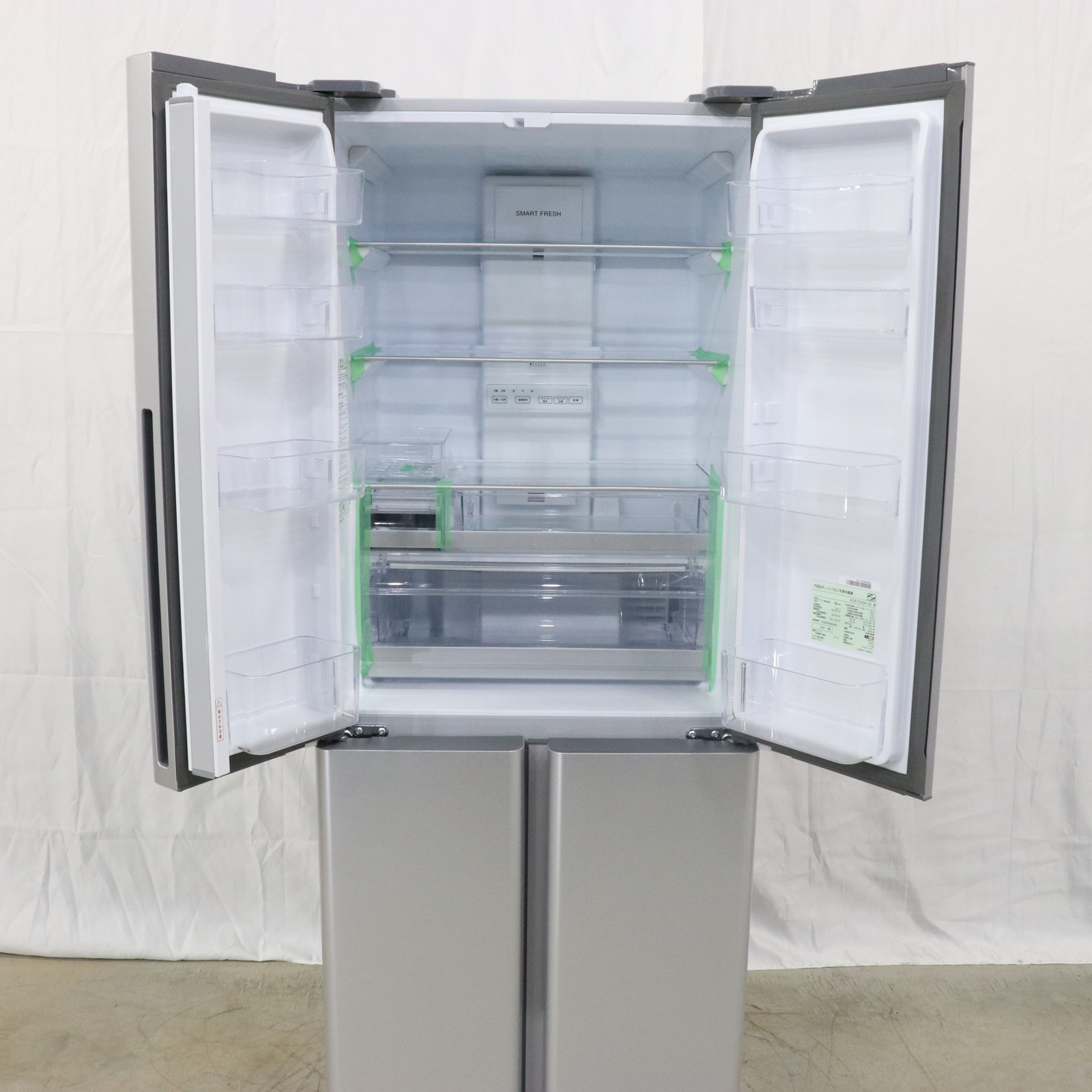 中古】〔展示品〕 冷蔵庫 TZシリーズ サテンシルバー AQR-TZ42K-S ［4