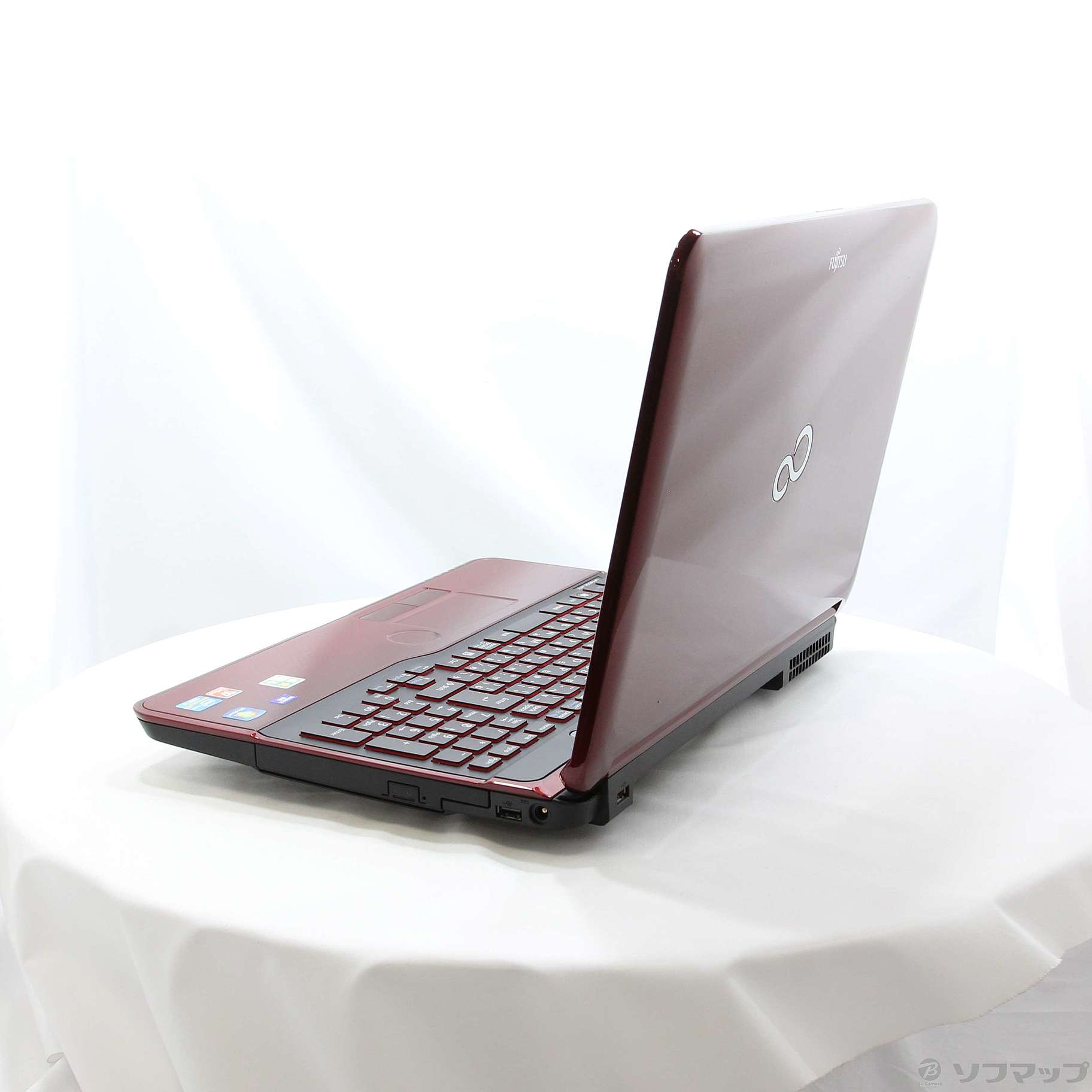 中古】格安安心パソコン LIFEBOOK AH77／E FMVA77ERG ガーネットレッド