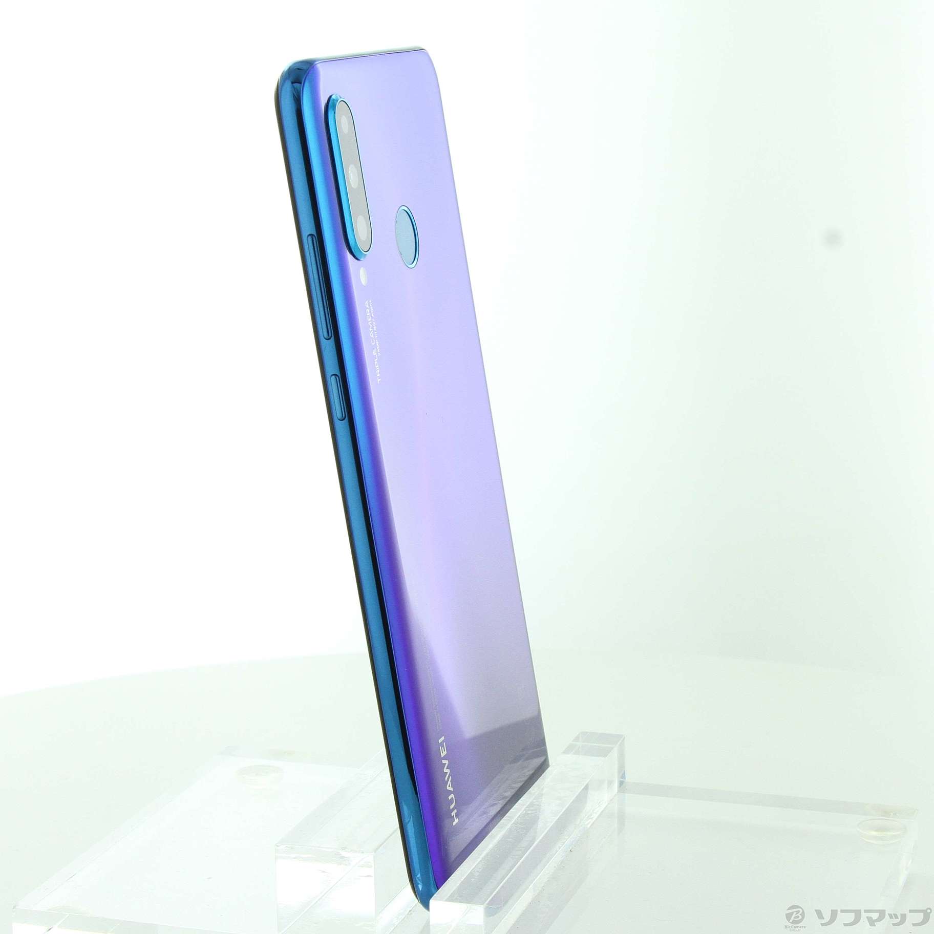 中古】HUAWEI P30 lite 64GB ピーコックブルー HWU36SLU UQ mobile
