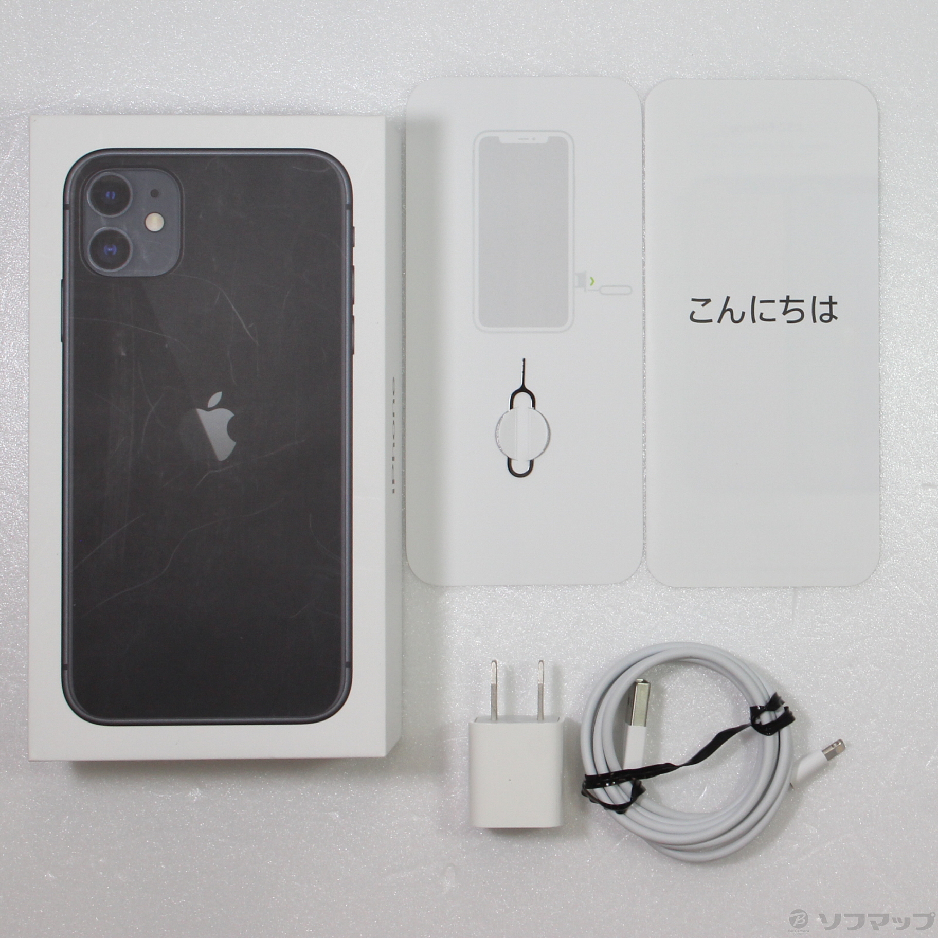 中古】セール対象品 iPhone11 64GB ブラック MWLT2J／A SIMフリー ◇05