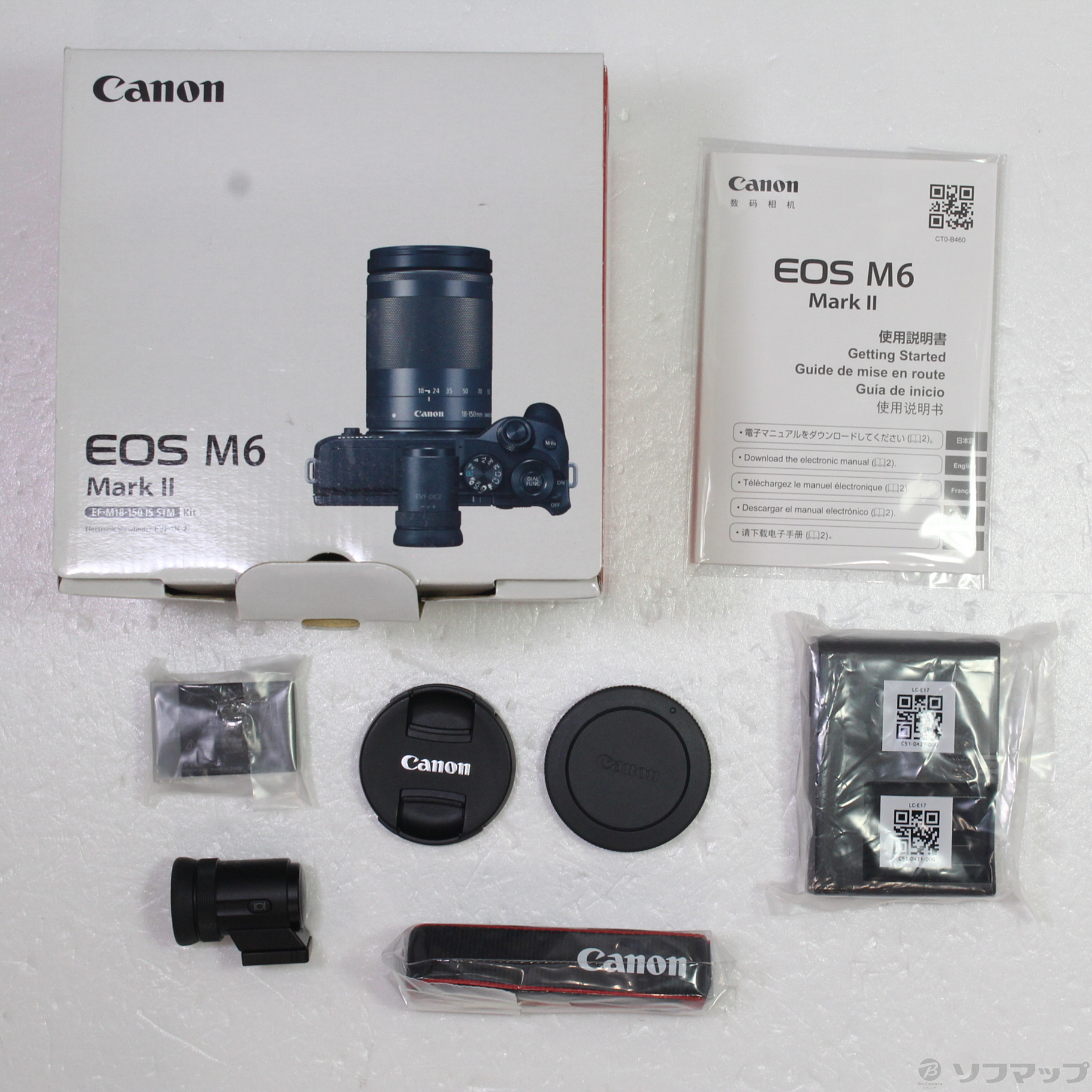 中古】EOS M6 Mark II EF-M18-150 IS STM EVFキット (ブラック