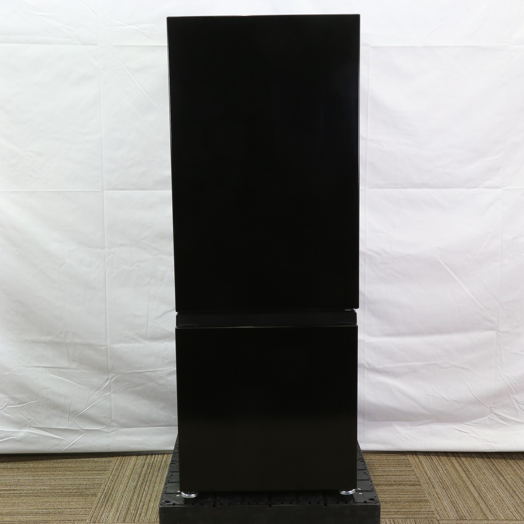 中古】〔展示品〕 冷蔵庫 ブラック AT-RF160-BK ［2ドア ／右