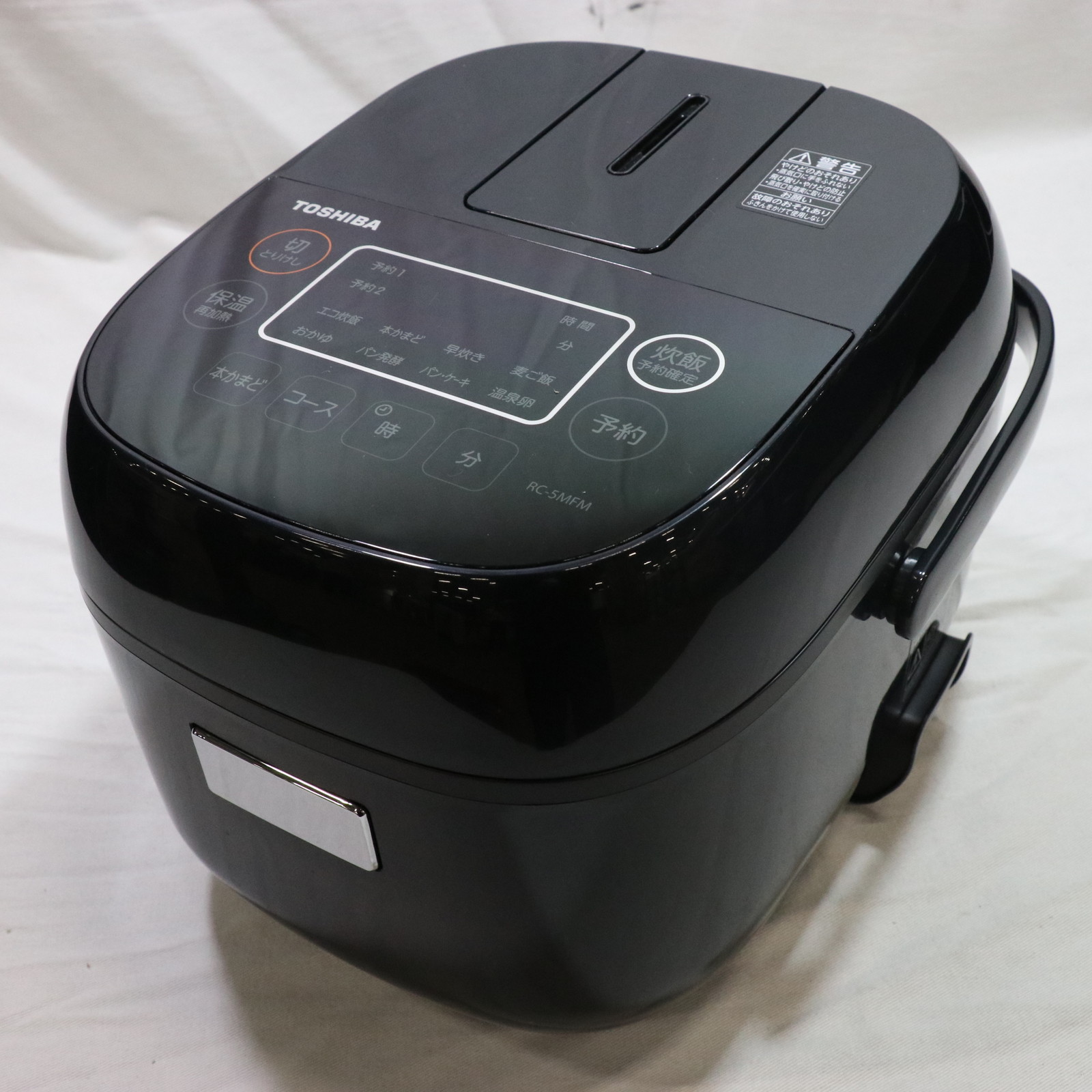 東芝 TOSHIBA 炊飯器 3合 マイコン ブラック RC-5MFM-K - 炊飯器