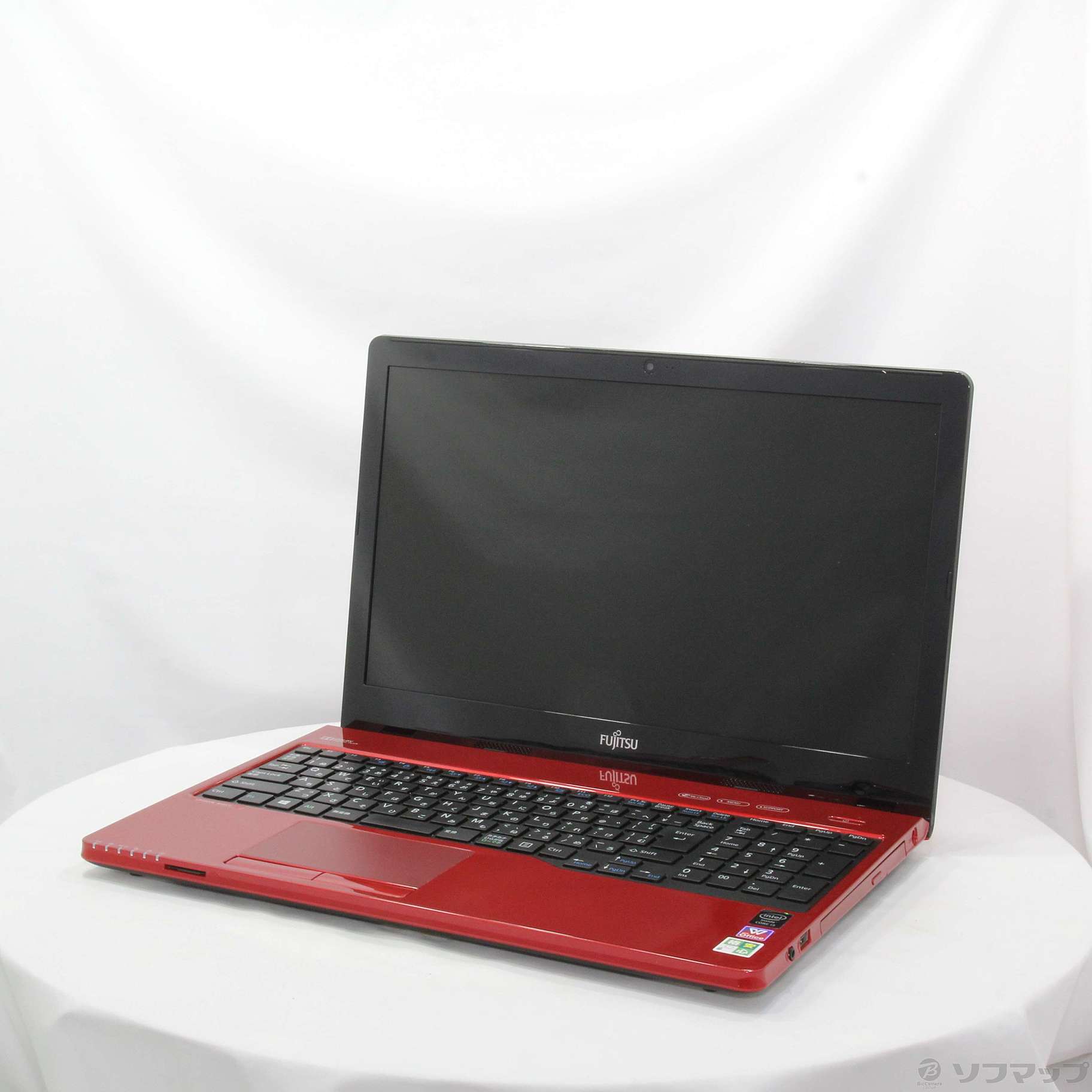 格安安心パソコン LIFEBOOK AH45／U FMVA45URP ルビーレッド ※バッテリー完全消耗