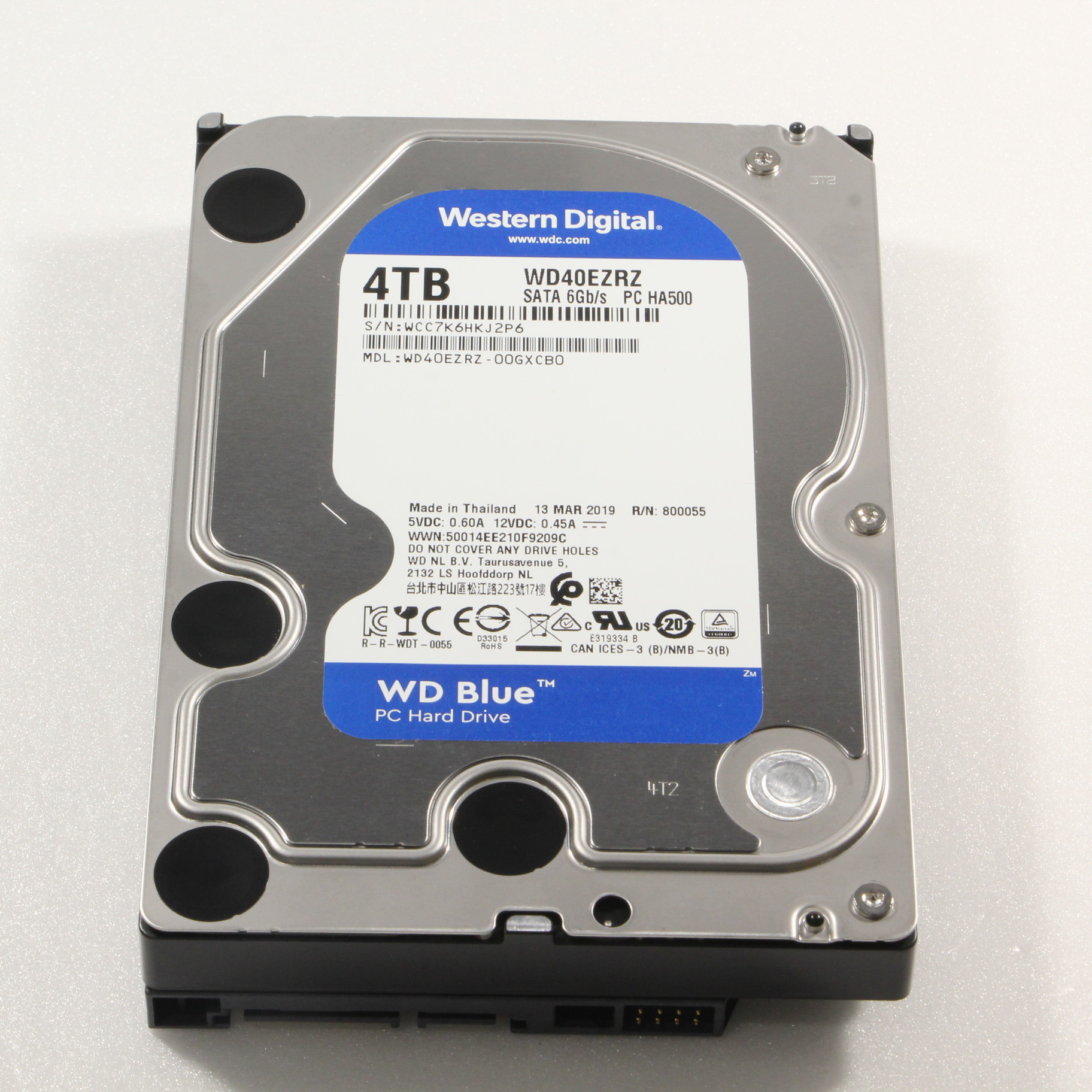 ウエスタンデジタル WD40EZR 4TB 2台セット 合計8TB HDD - PCパーツ