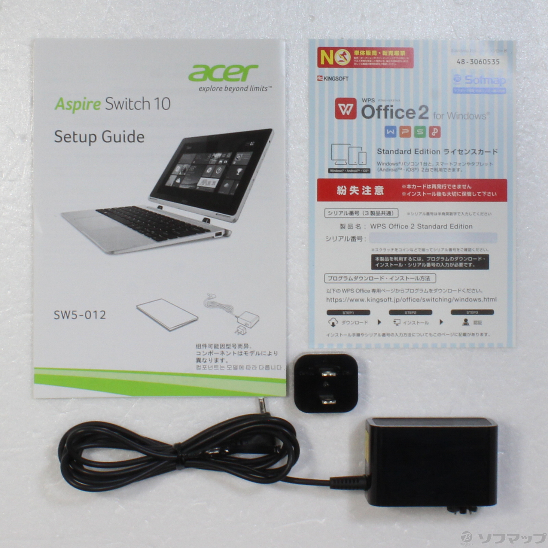 Aspire Switch 10 SW5-012-F12D／SF シルバー 〔Windows 8〕