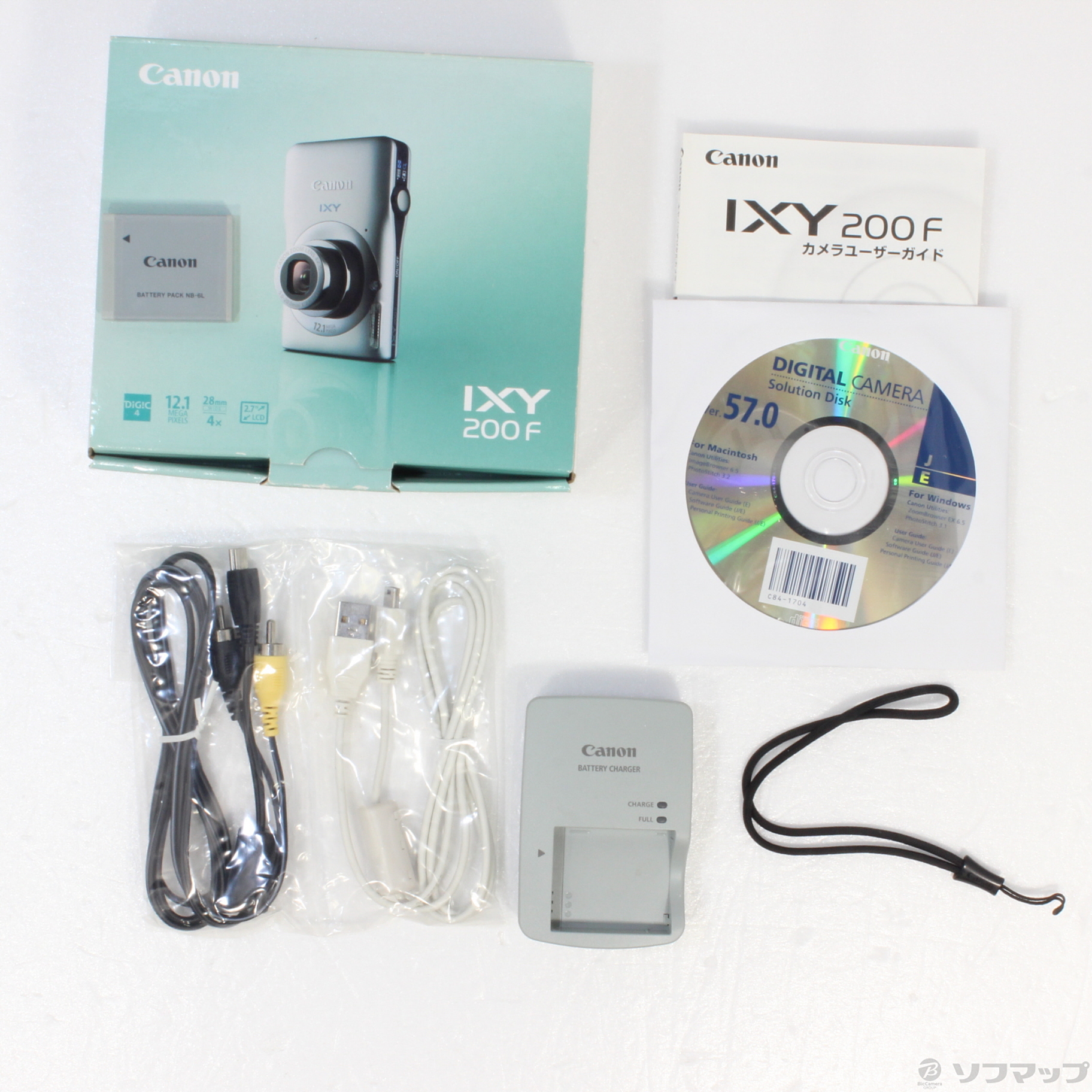 中古】IXY 200F (SL) (1210万画素／4倍ズーム／シルバー