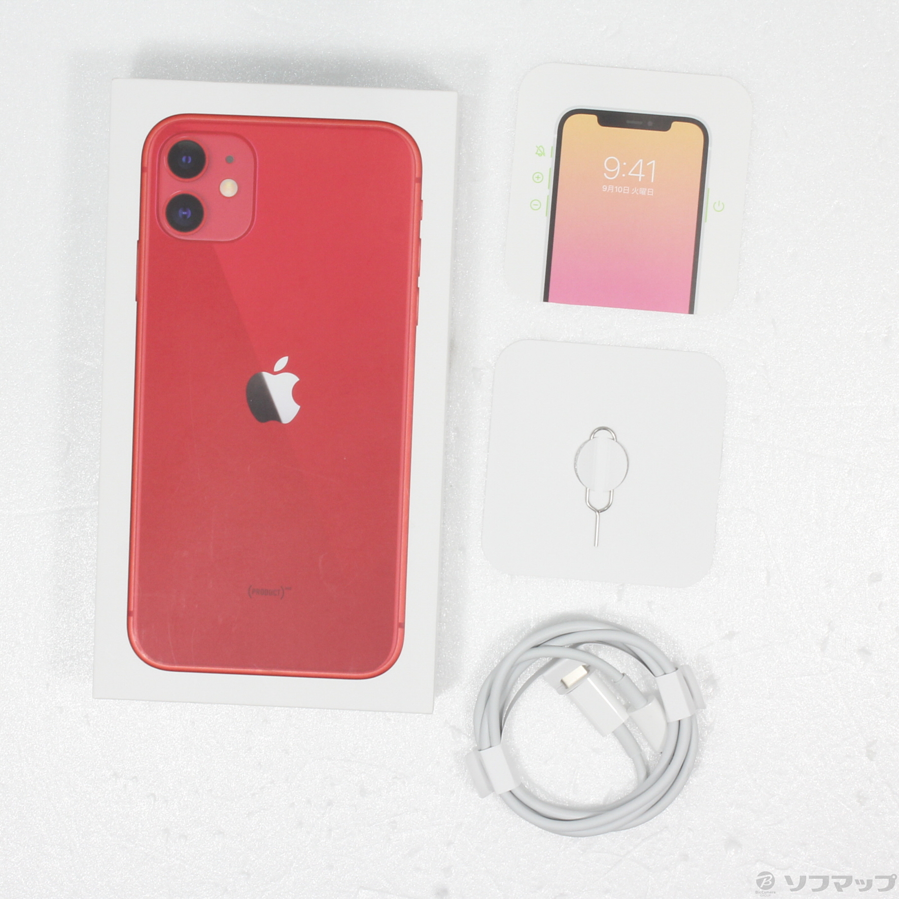 中古】iPhone11 128GB プロダクトレッド MHDK3J／A SIMフリー