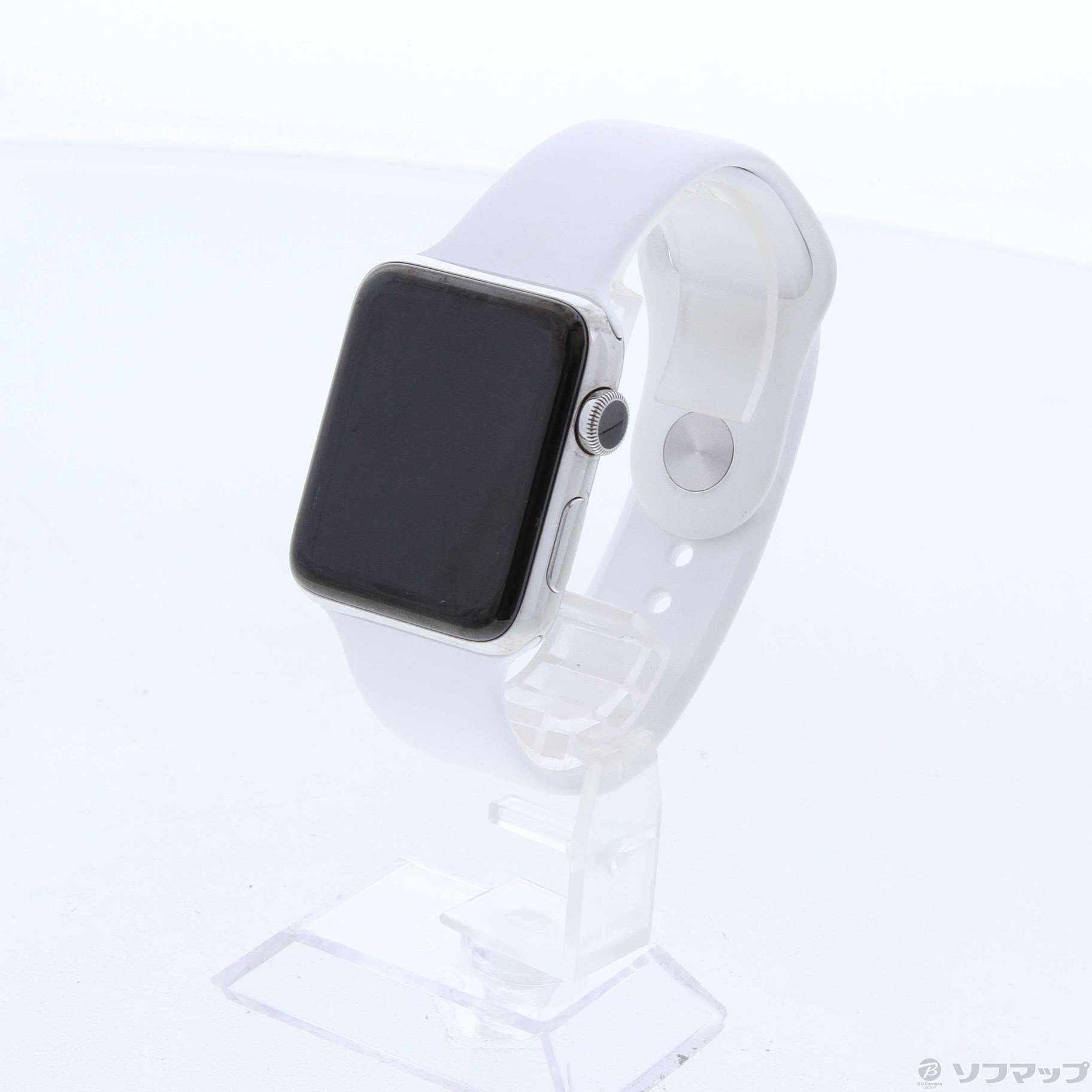 Apple Watch Series 2 42mm ステンレススチールケース ホワイトスポーツバンド