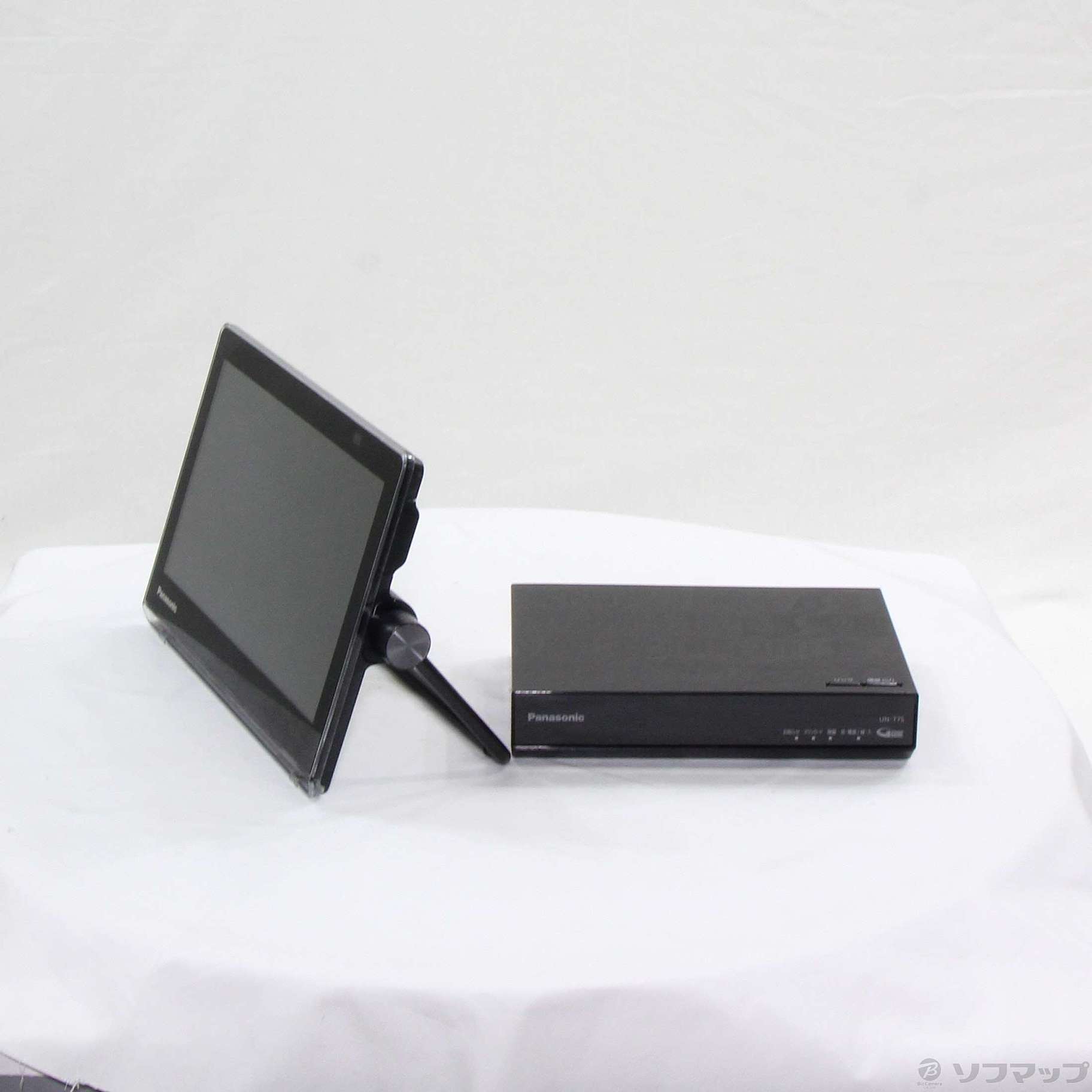 〔中古品〕 ポータブルテレビ プライベート・ビエラ VIERA ブラック UN-10T7 ［10V型 ／防水対応 ／500GB］