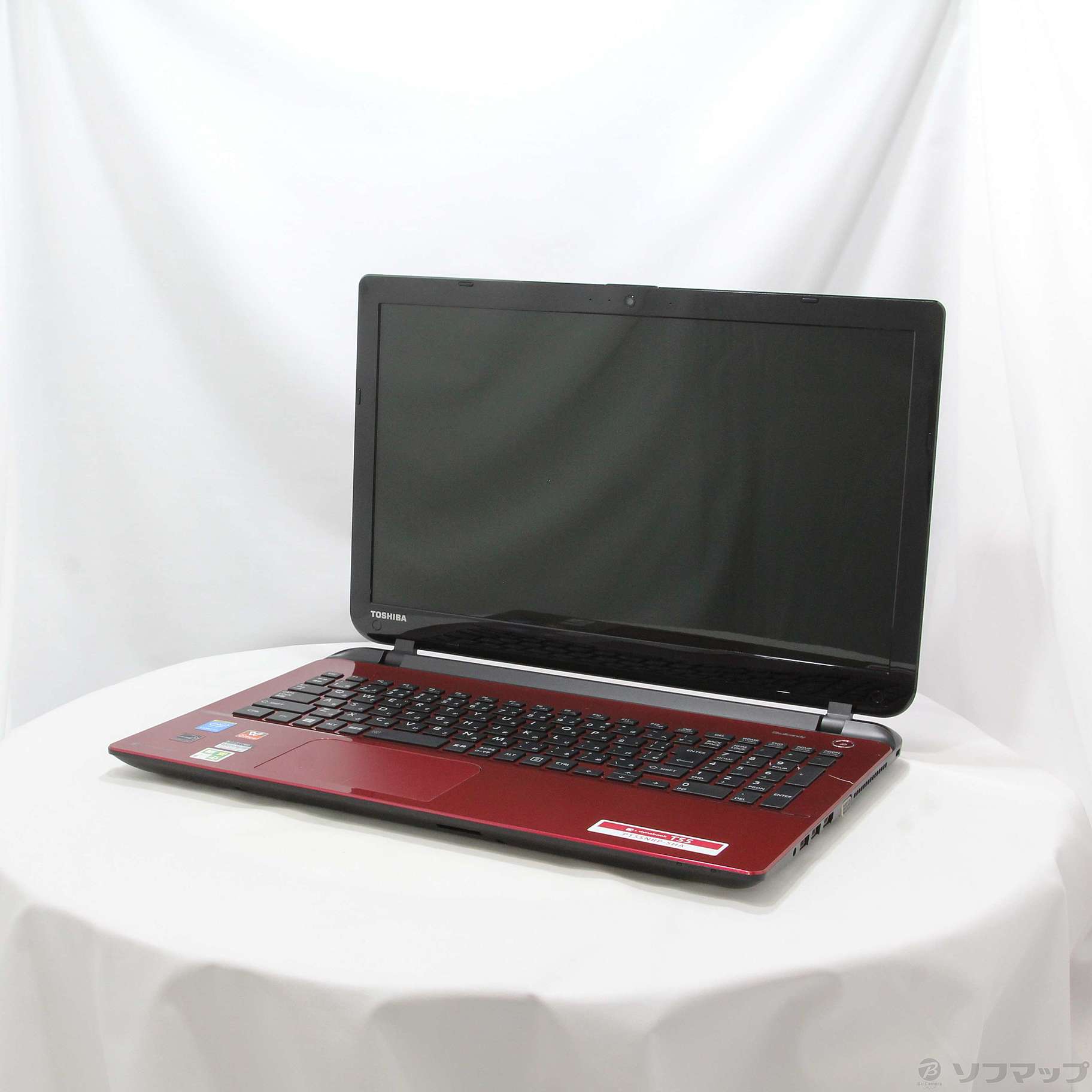 格安安心パソコン dynabook T55／NR PT55NRP-SHA モデナレッド ※バッテリー完全消耗