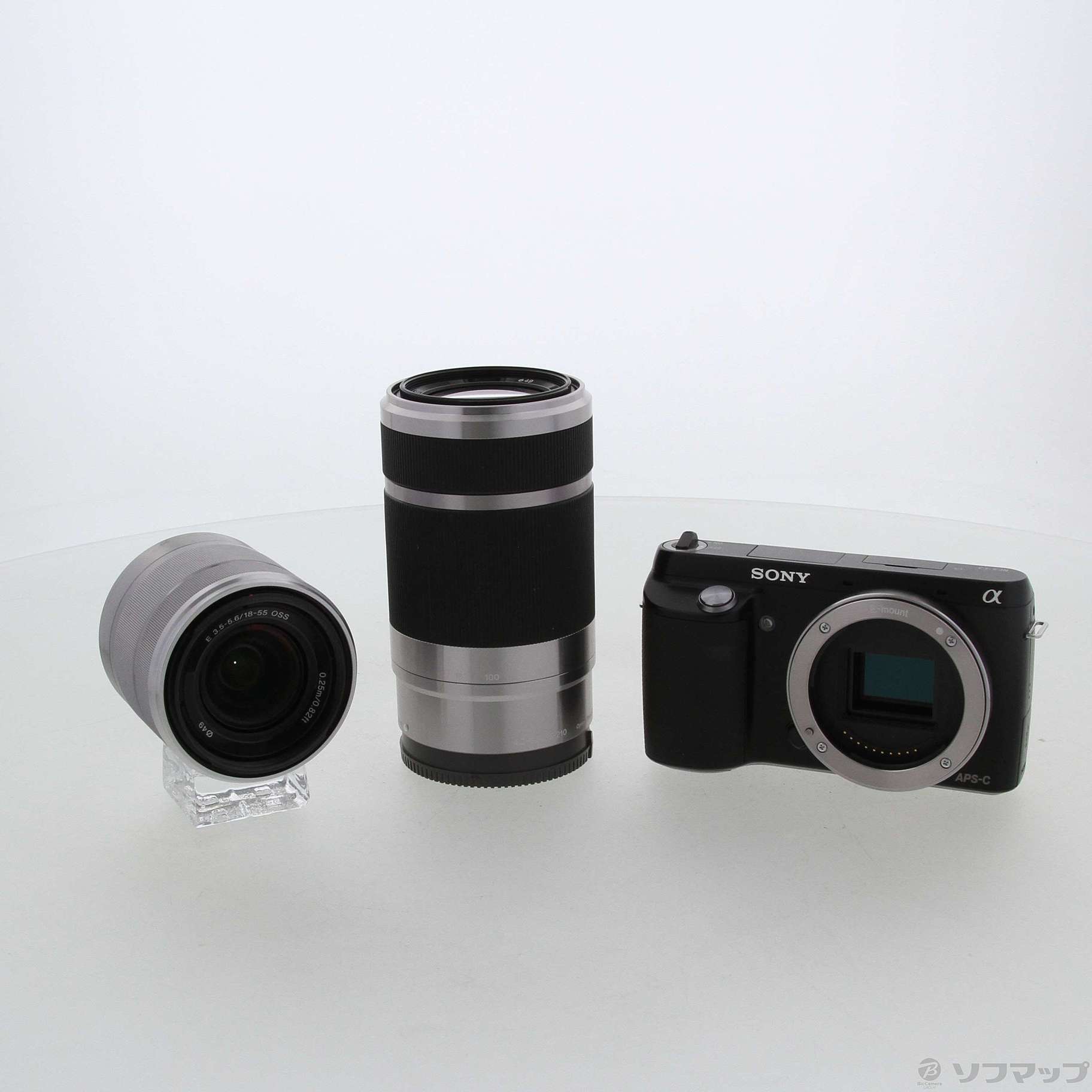 中古】α NEX-F3Y ダブルズームレンズキット (18-55／55-210mm付属