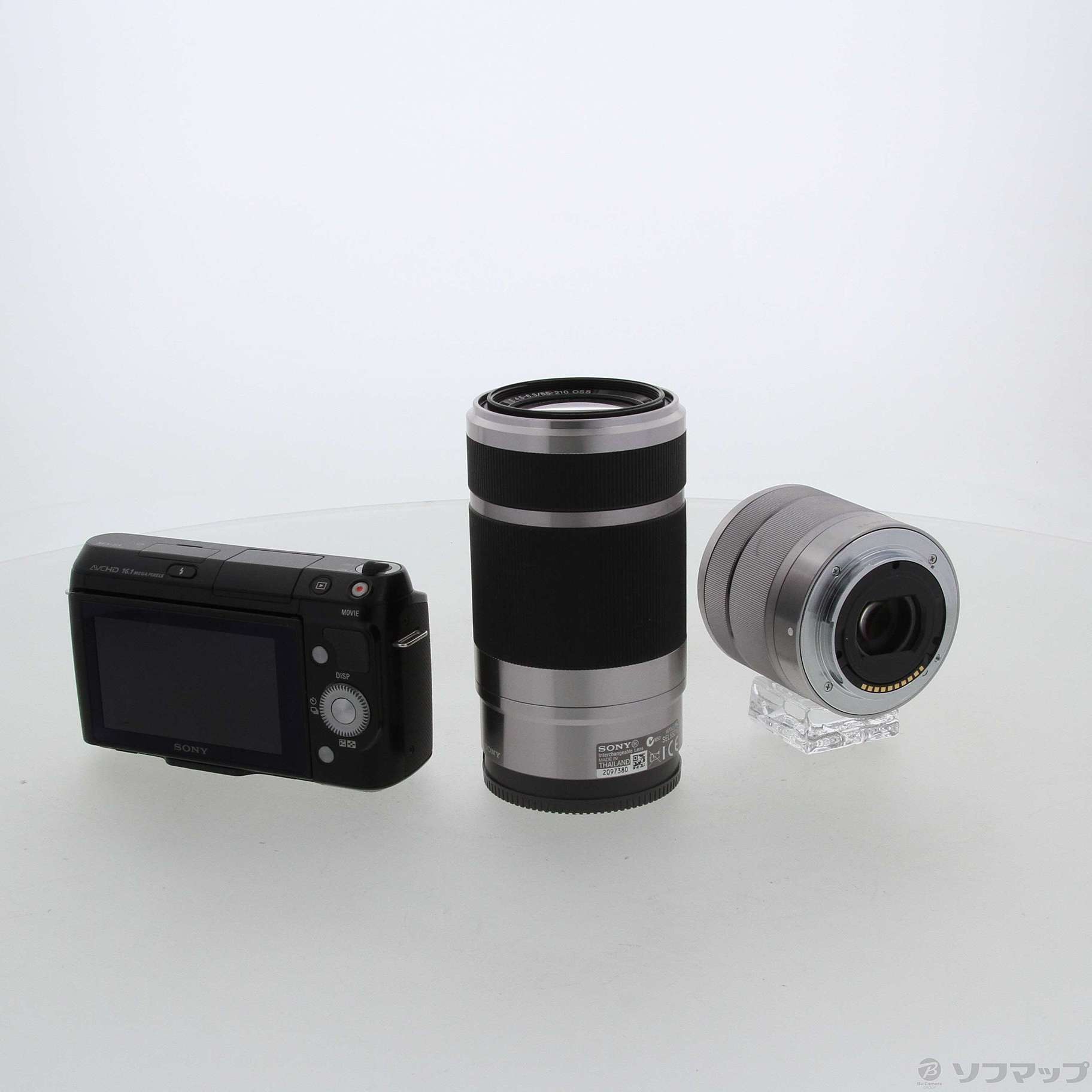 中古】α NEX-F3Y ダブルズームレンズキット (18-55／55-210mm