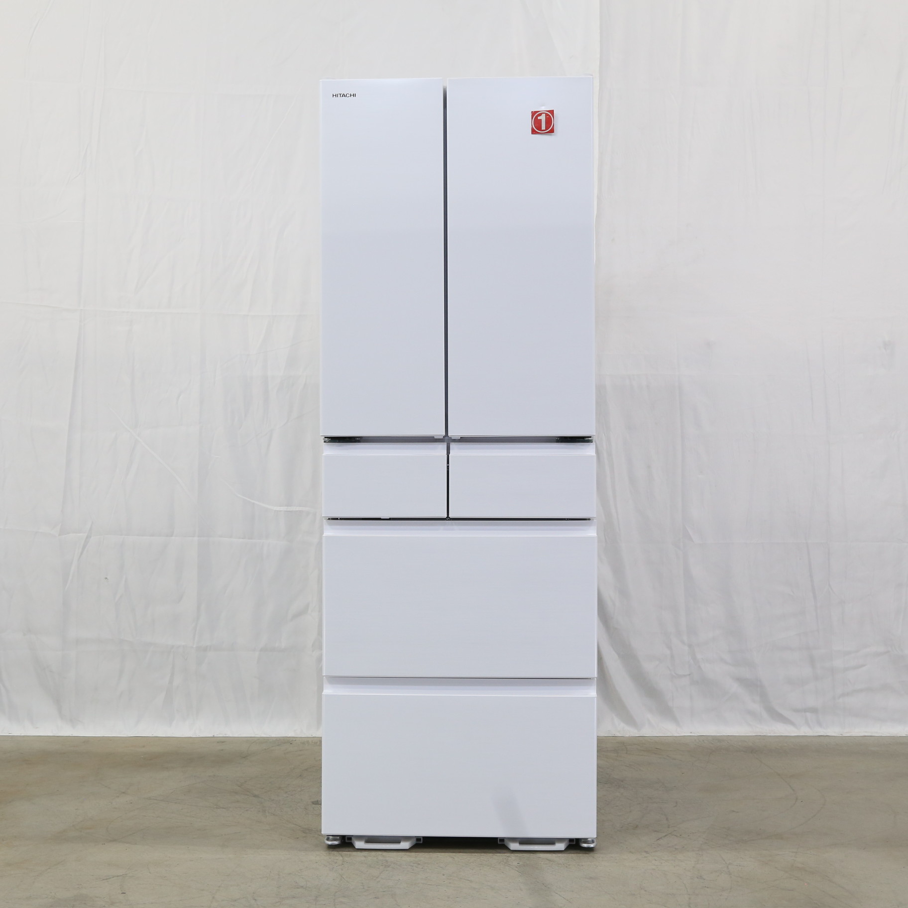HITACHI 6ドア冷蔵庫 R-HW49S 2022年製 485L ホワイト