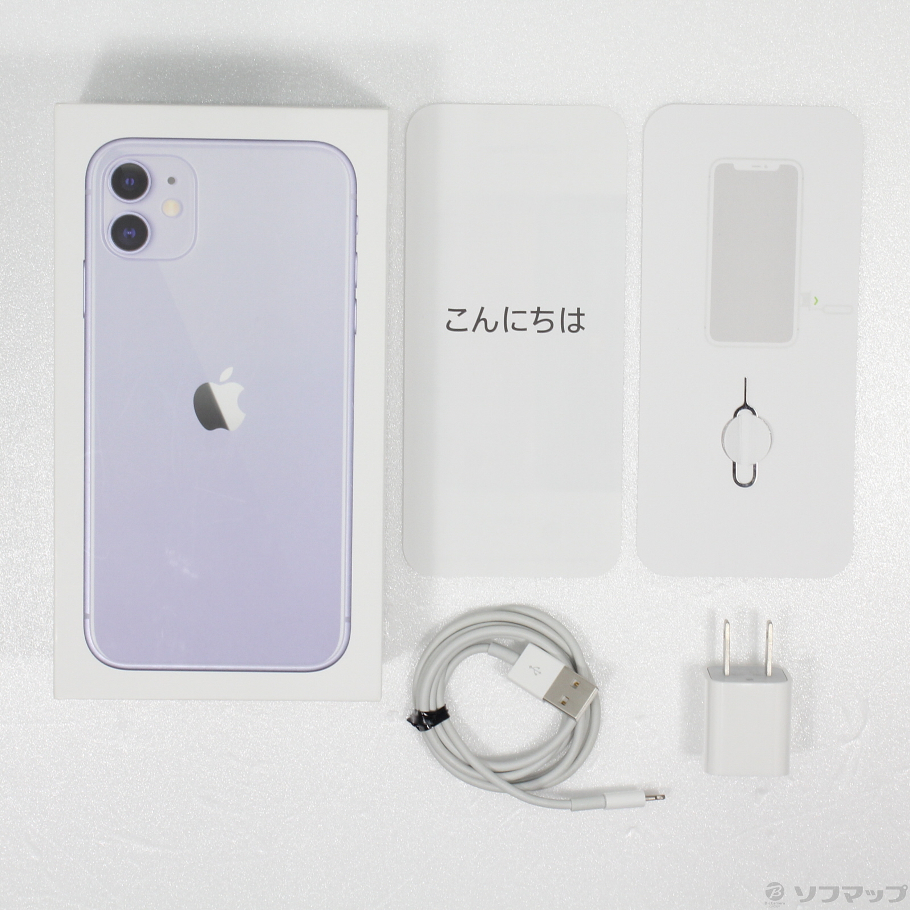 中古品〕 iPhone11 64GB パープル MWLX2J／A SoftBank｜の通販は