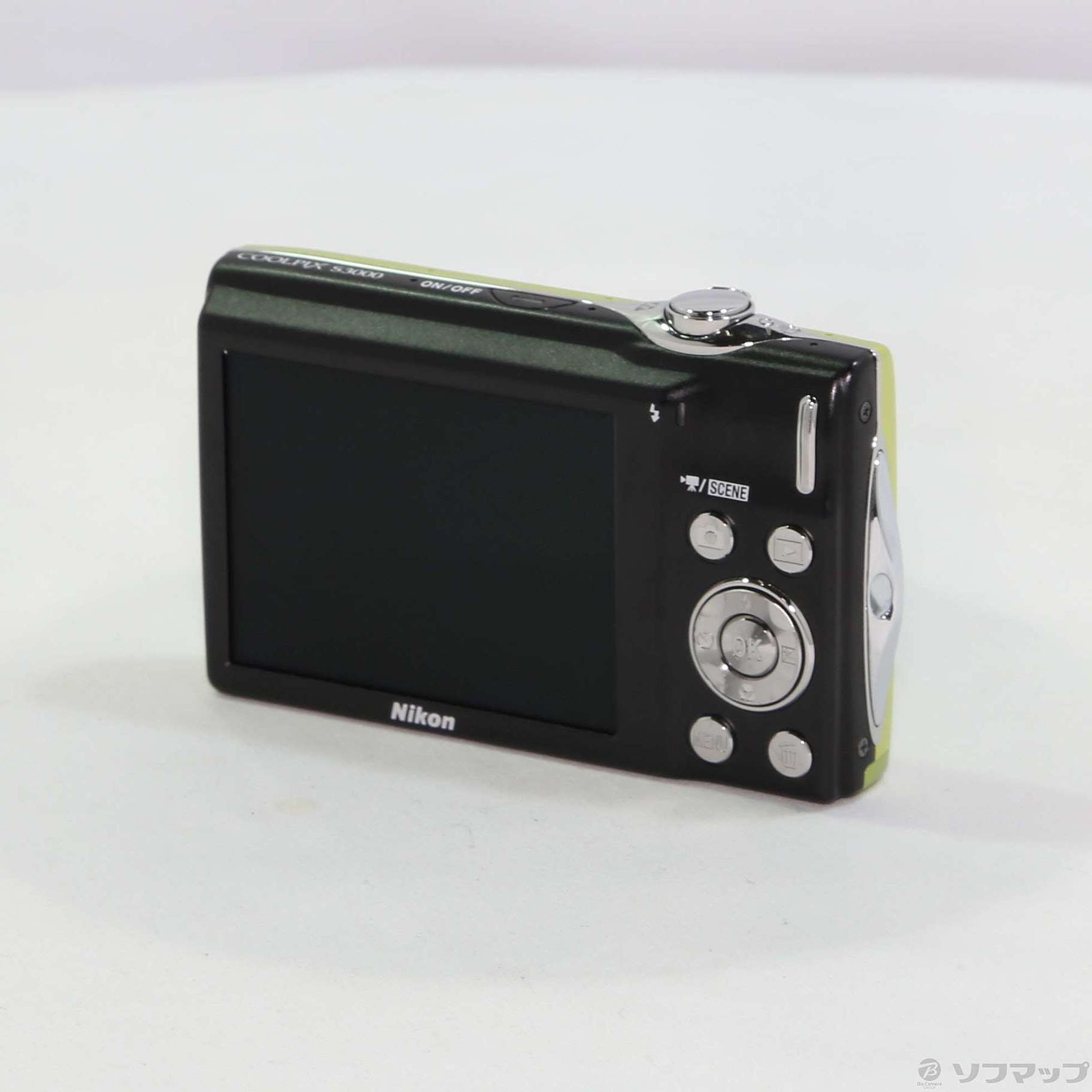 中古】COOLPIX S3000 (1200万画素／4倍ズーム／SDHC／ポップグリーン 