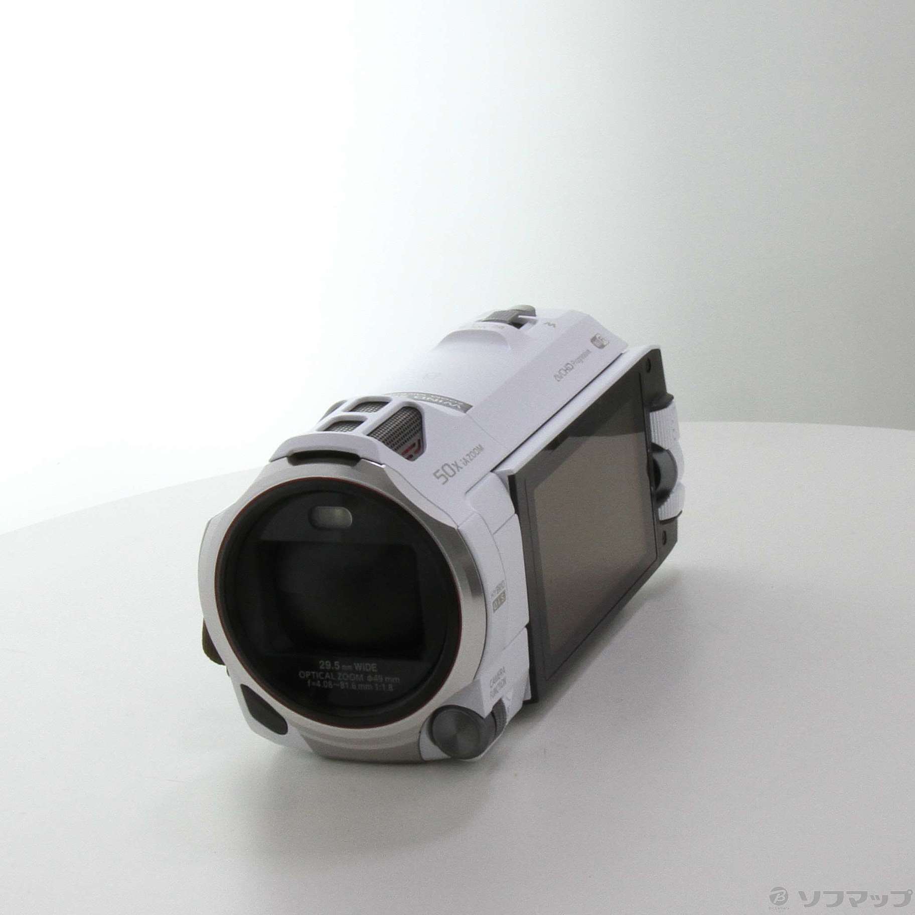 インショップ ビデオカメラ Panasonic HC-W850M ホワイト 充電器あり 箱説無 - カメラ