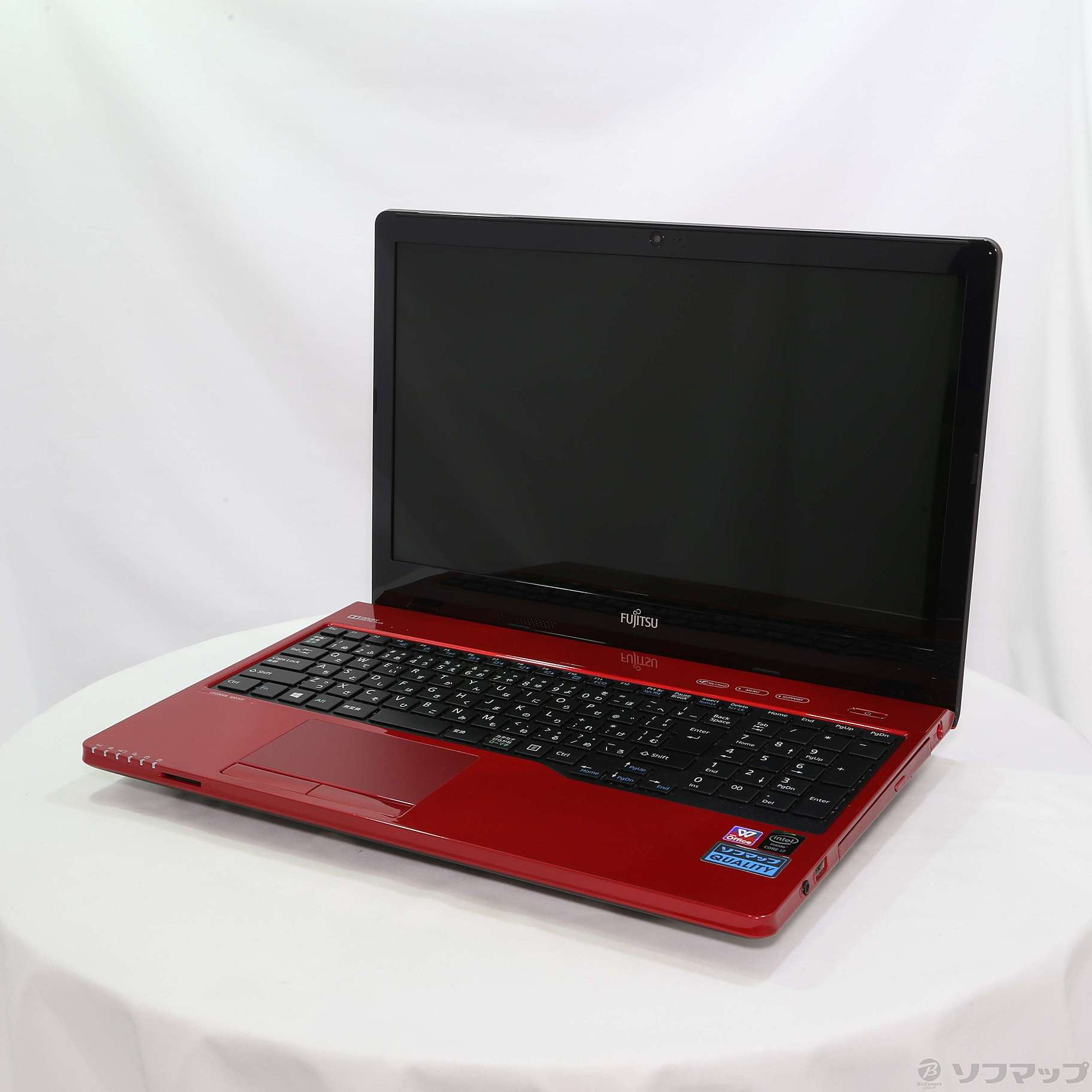 中古】LIFEBOOK AH53／U FMVA53URKS ルビーレッド 〔Windows 10