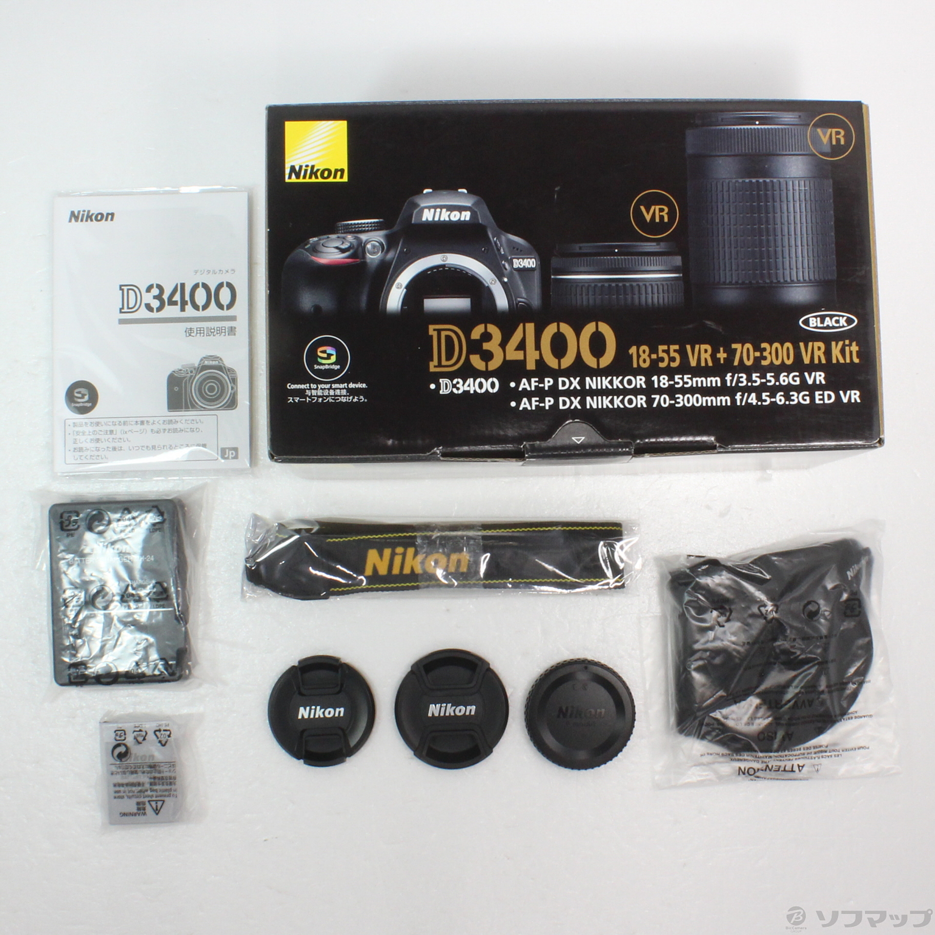 【一番安い】送込 ニコン D3400 ダブルズームキット Nikon 新品未開封 デジタル一眼