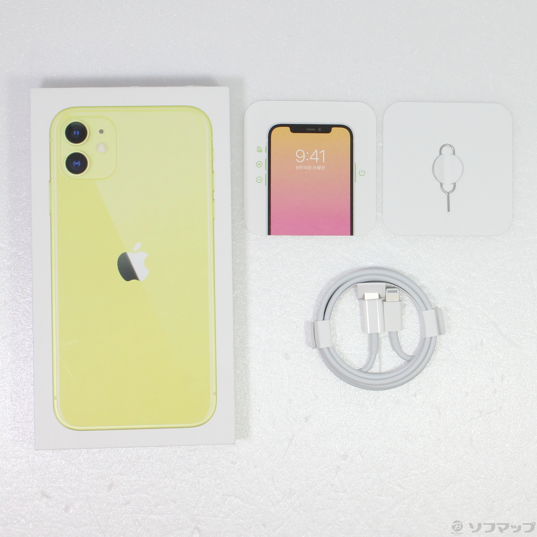 中古】iPhone11 64GB イエロー MHDE3J／A SIMフリー [2133040477742