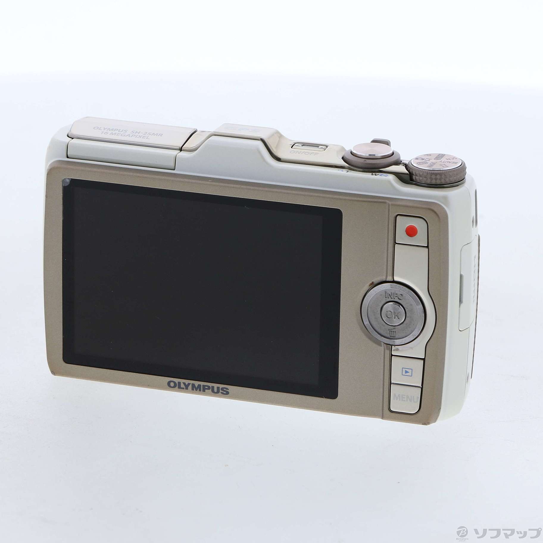 OLYMPUS デジタルカメラ SH-25MR ホワイト iHSテクノロジー GPS・電子