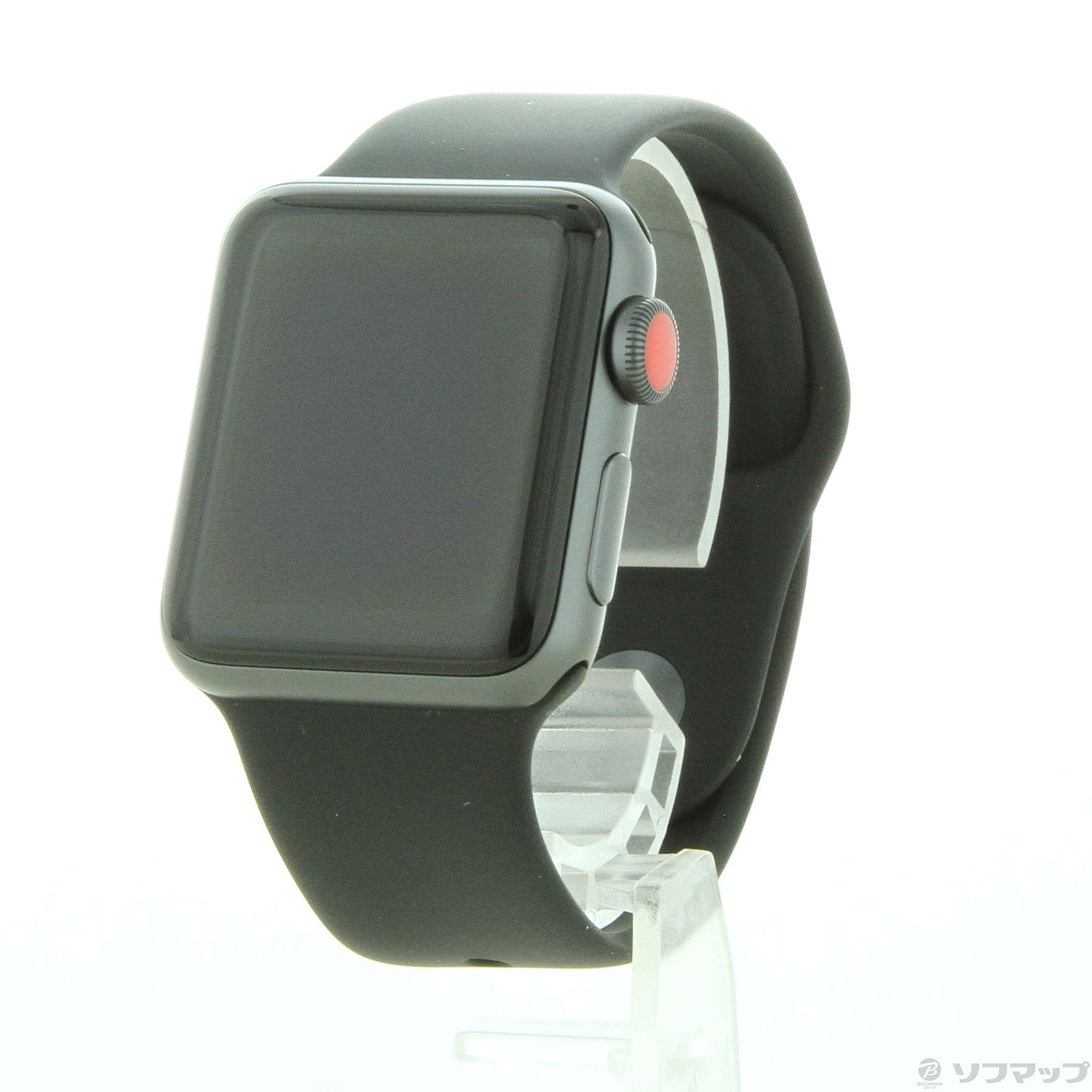 【中古】〔展示品〕 Apple Watch Series 3 GPS + Cellular 38mm スペースグレイアルミニウムケース