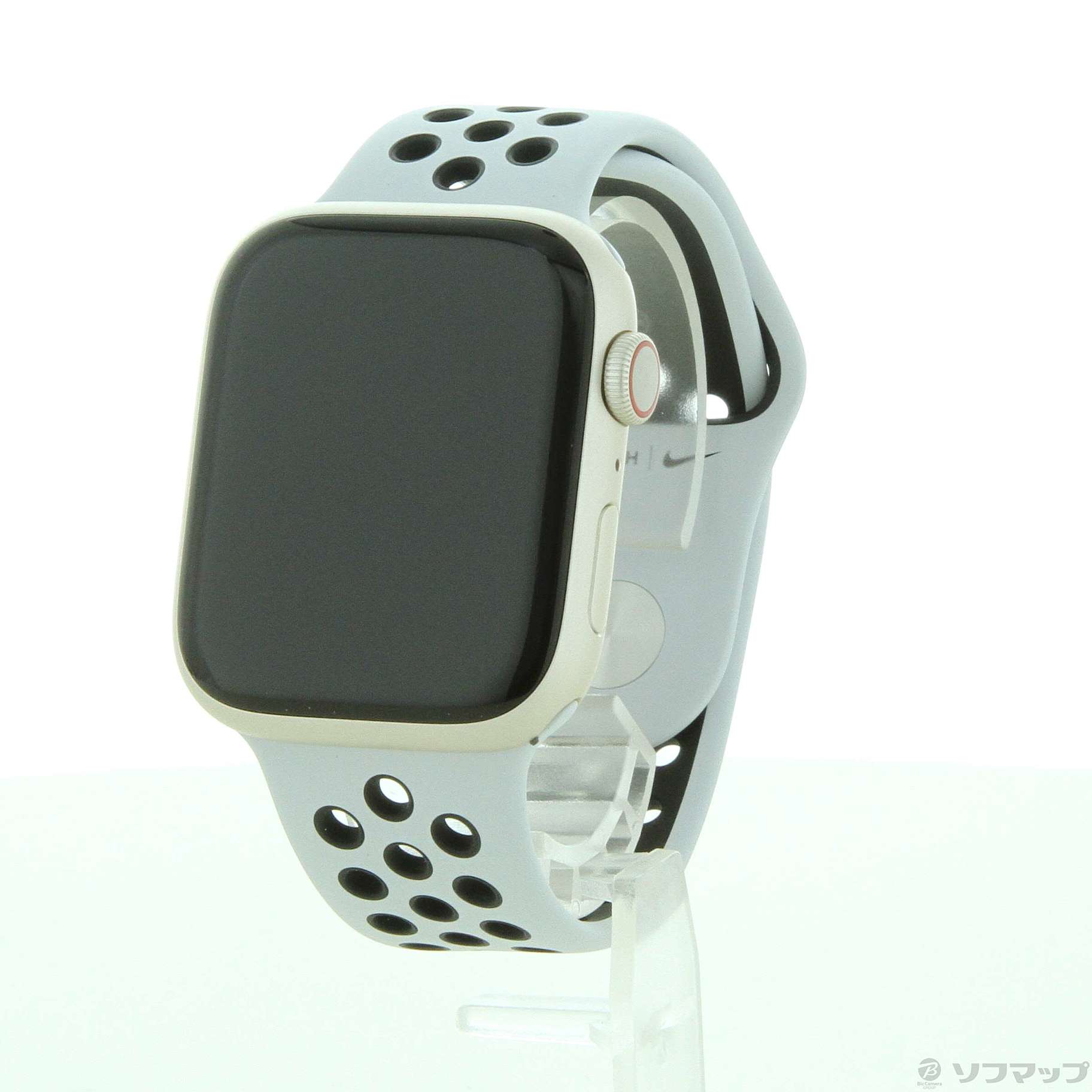 中古】〔展示品〕 Apple Watch Series 7 Nike GPS + Cellular 45mm スターライトアルミニウムケース  ピュアプラチナム／ブラックNikeスポーツバンド [2133040506794] - リコレ！|ソフマップの中古通販サイト