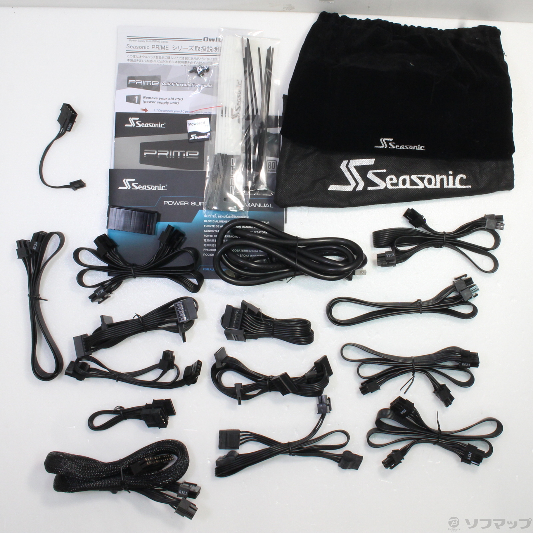 中古】SSR-1000PD Seasonic製 80PLUS Platinum認証 PRIME ATX電源