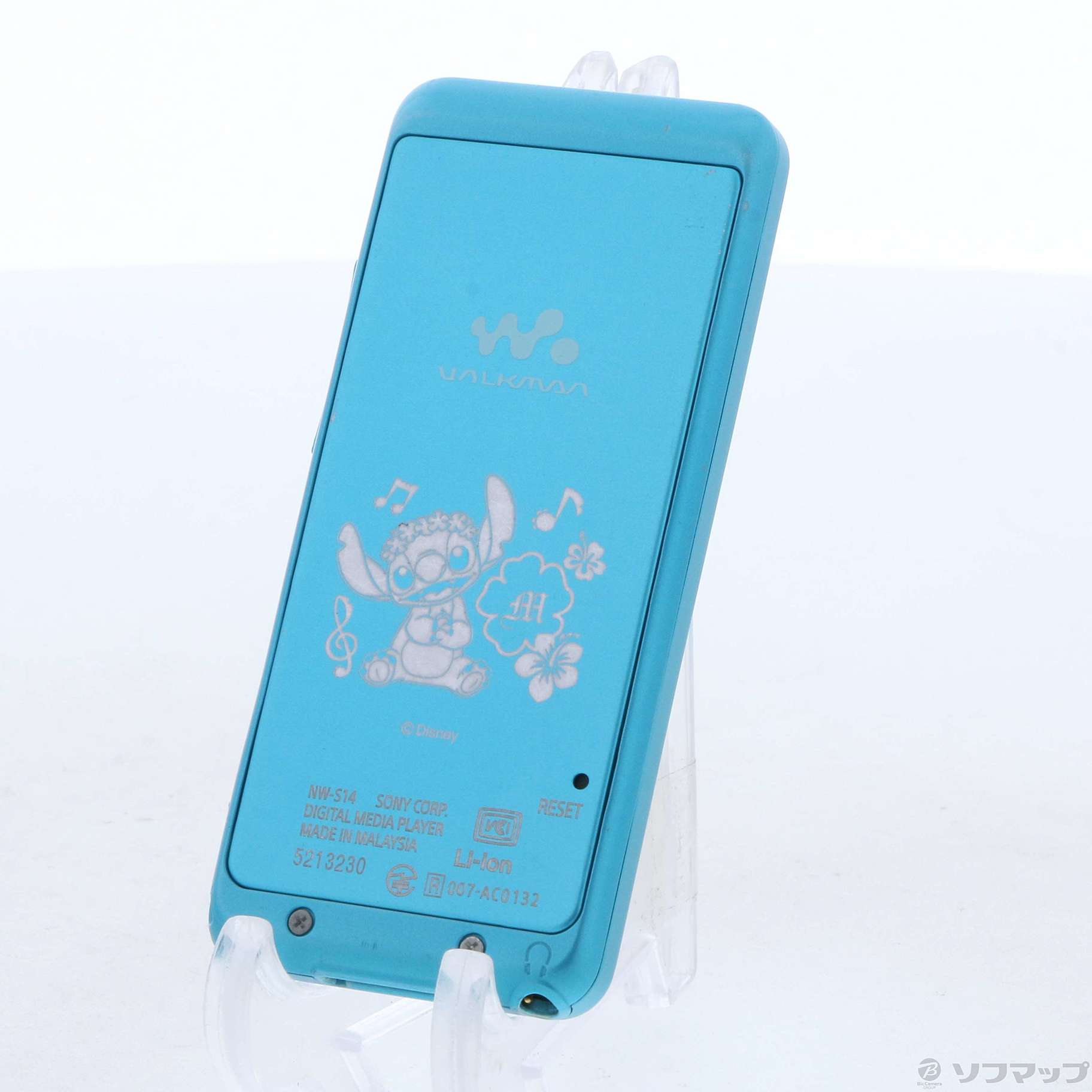 WALKMAN Sシリーズ Disney Characters Sparkling Summer Collection メモリ8GB  ブルー／スティッチ NW-S14