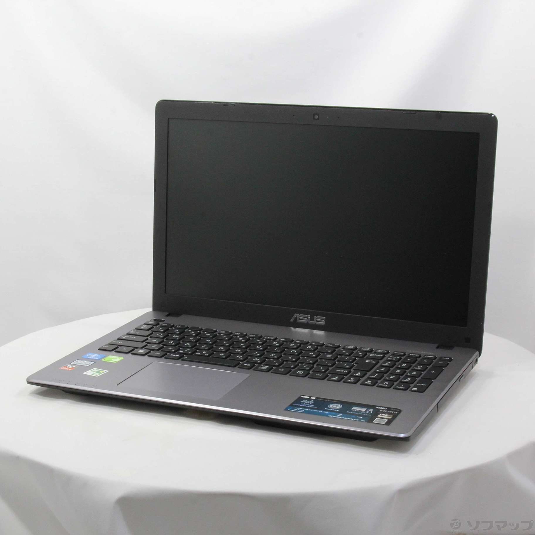 中古】格安安心パソコン ASUS X550CC X550CC-XBLACK ダークグレー